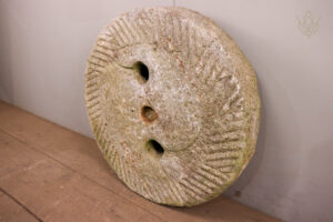19th Century White Granite Millstone/Grind Stone Wheel - WM12285
