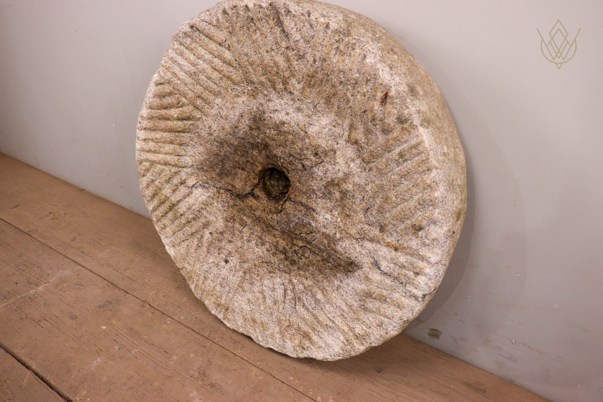 19th Century White Granite Millstone/Grind Stone Wheel - WM12286 - Image 7