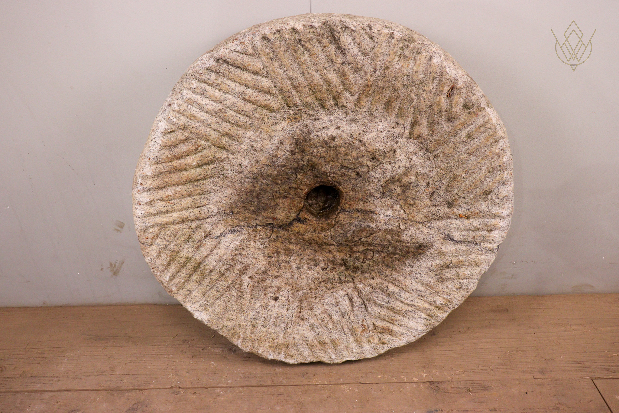 19th Century White Granite Millstone/Grind Stone Wheel - WM12286 - Image 6