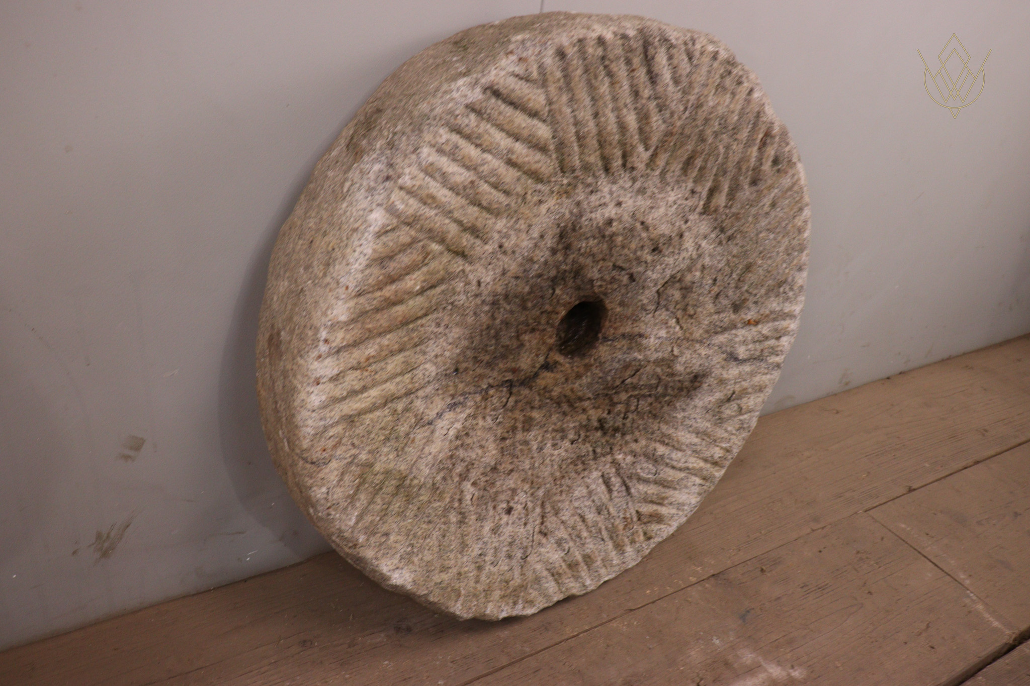 19th Century White Granite Millstone/Grind Stone Wheel - WM12286 - Image 5