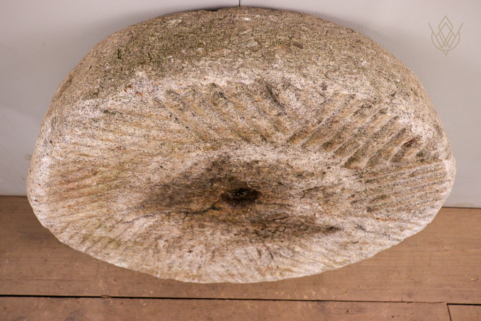 19th Century White Granite Millstone/Grind Stone Wheel - WM12286 - Image 4