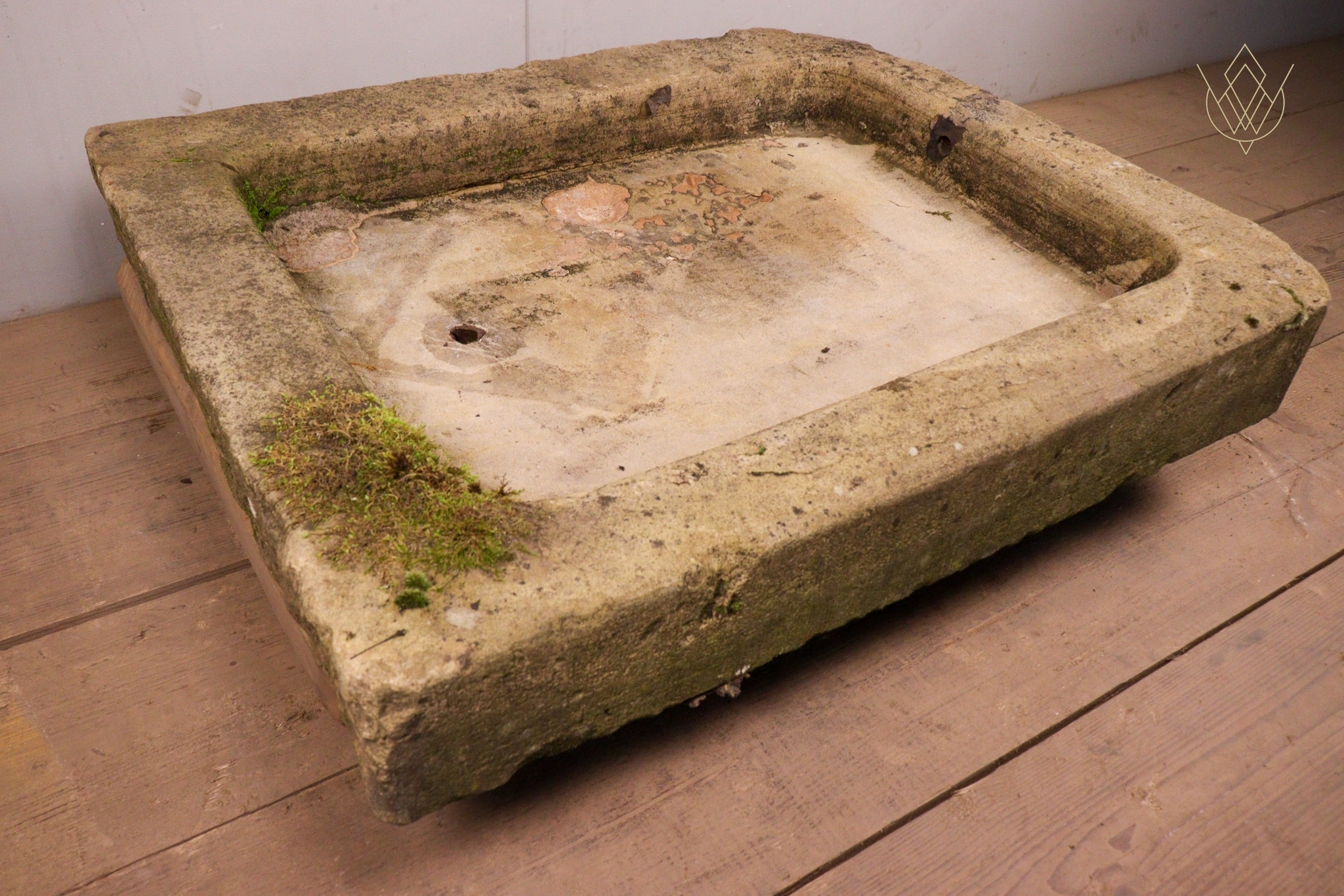 19th Century Sandstone Carved Stone Sink - WM12288