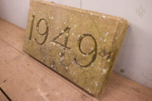 1949 Carved Sandstone Date Stone - WM12289