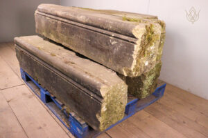 24.8ft - Large Carved Stone Outer Course/Plinth Stones - WM12292