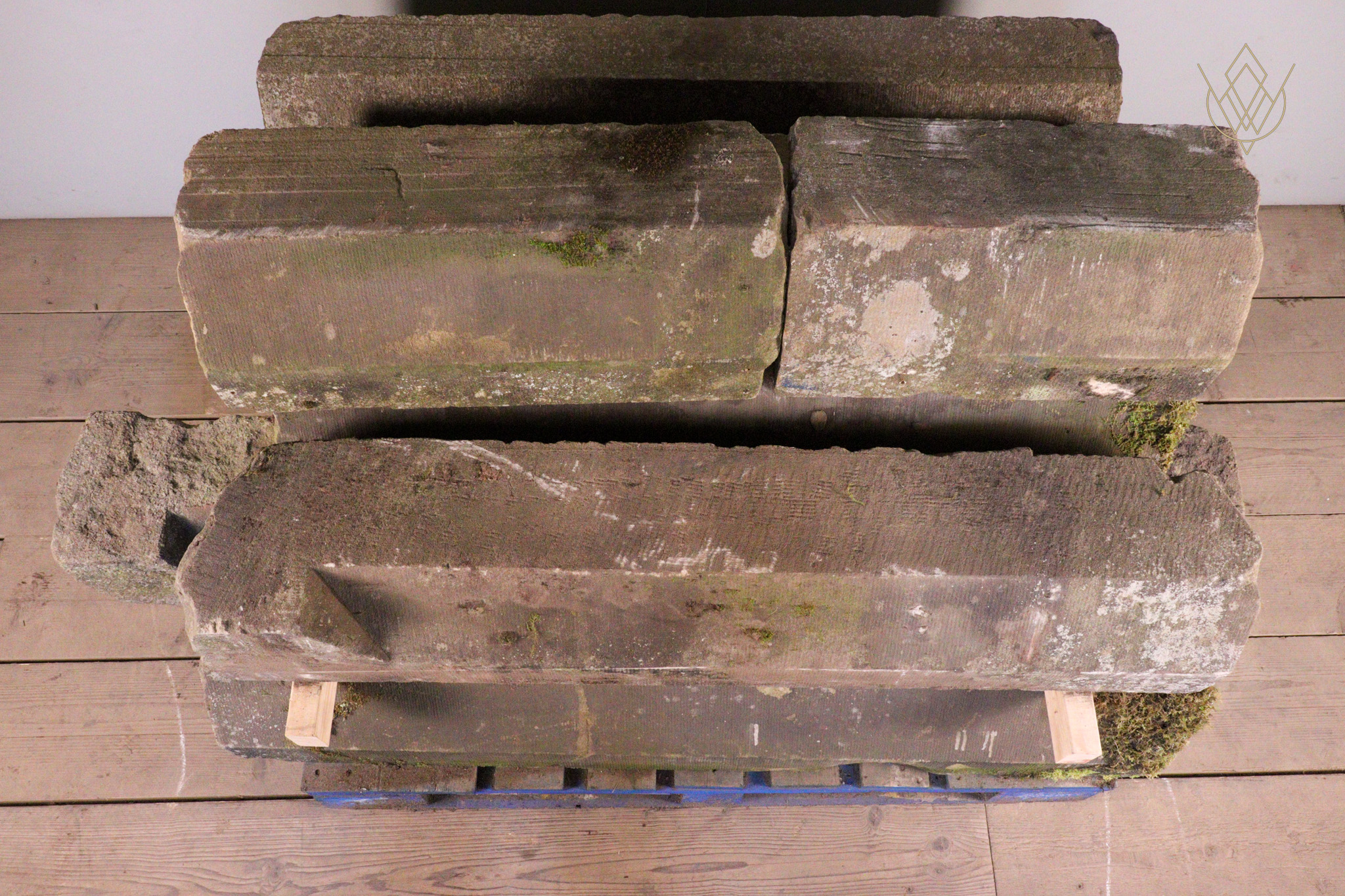 35.6ft - 19th Century Sandstone Outer Course Coping Stones - WM12294 - Image 4