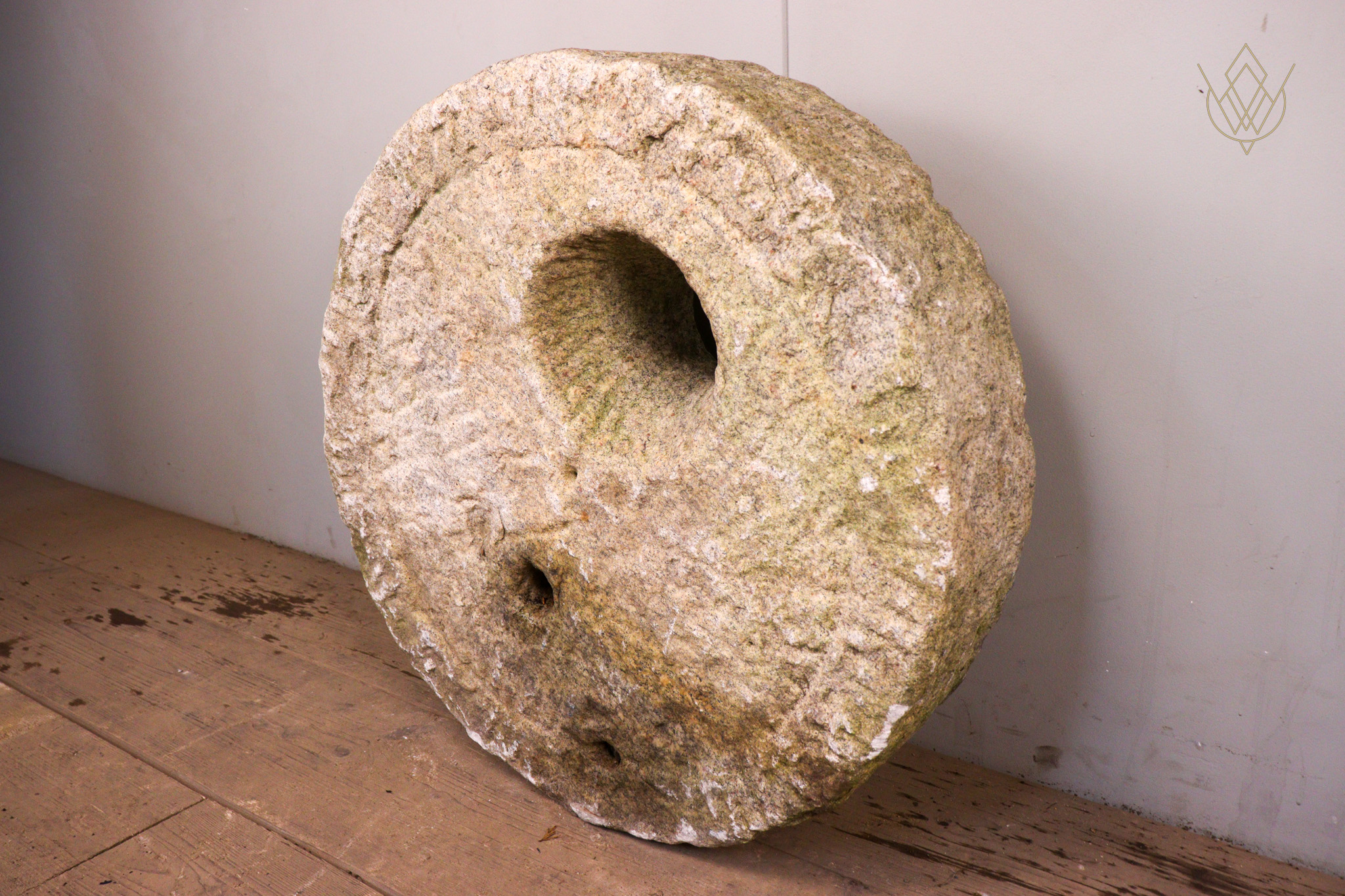 19th Century White Granite Millstone/Grind Stone Wheel - WM12299 - Image 7