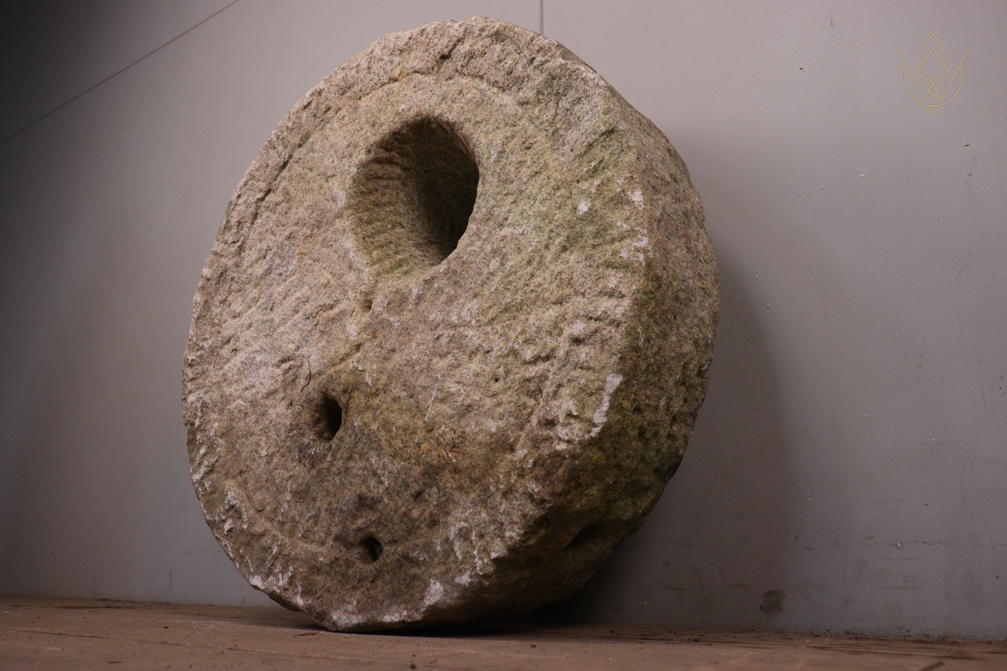 19th Century White Granite Millstone/Grind Stone Wheel - WM12299 - Image 2