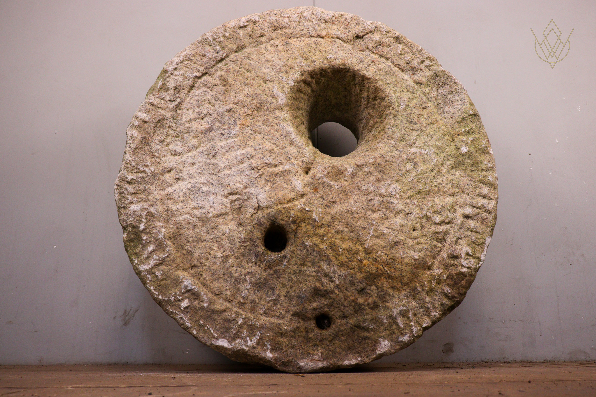 19th Century White Granite Millstone/Grind Stone Wheel - WM12299 - Image 6