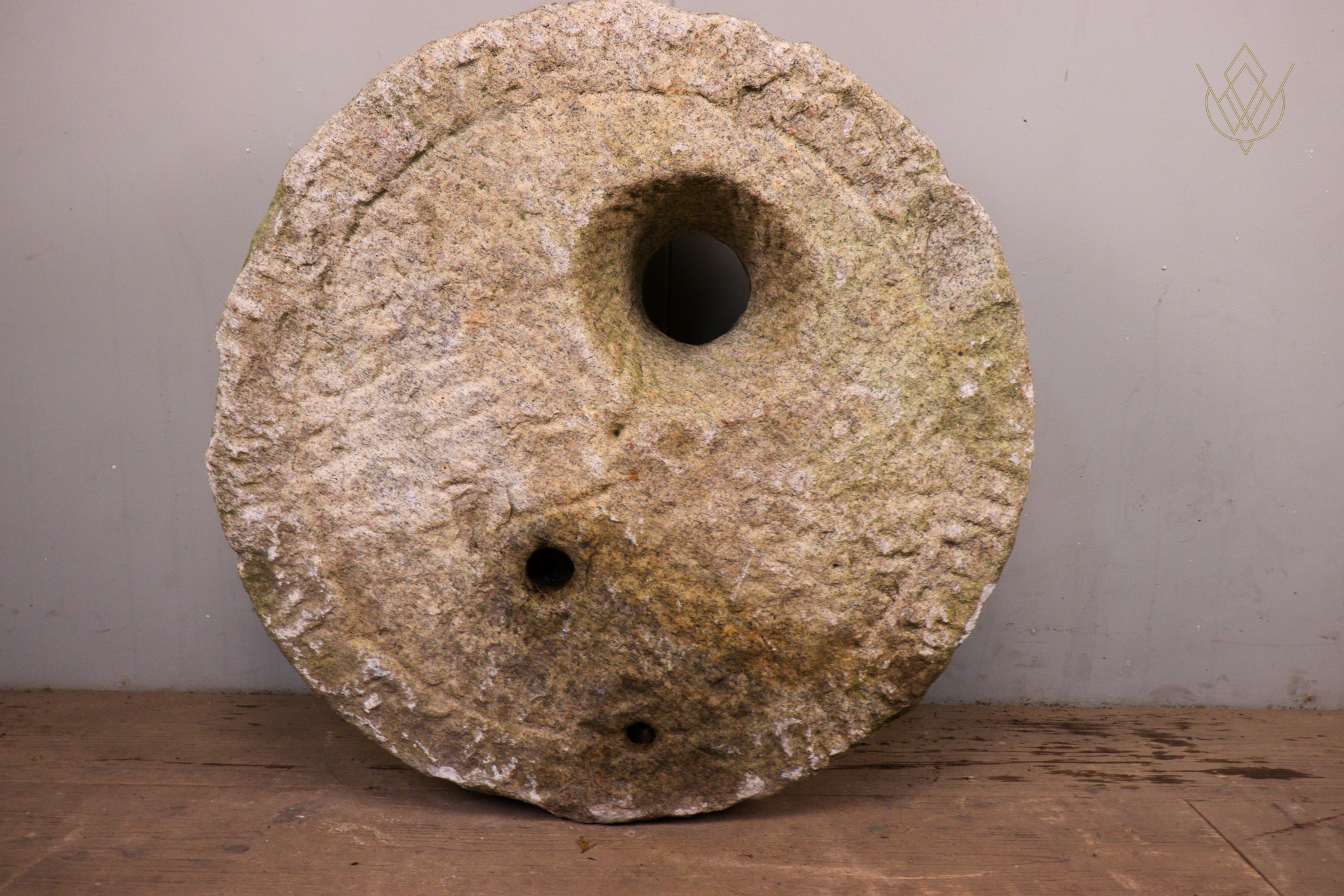 19th Century White Granite Millstone/Grind Stone Wheel - WM12299 - Image 5