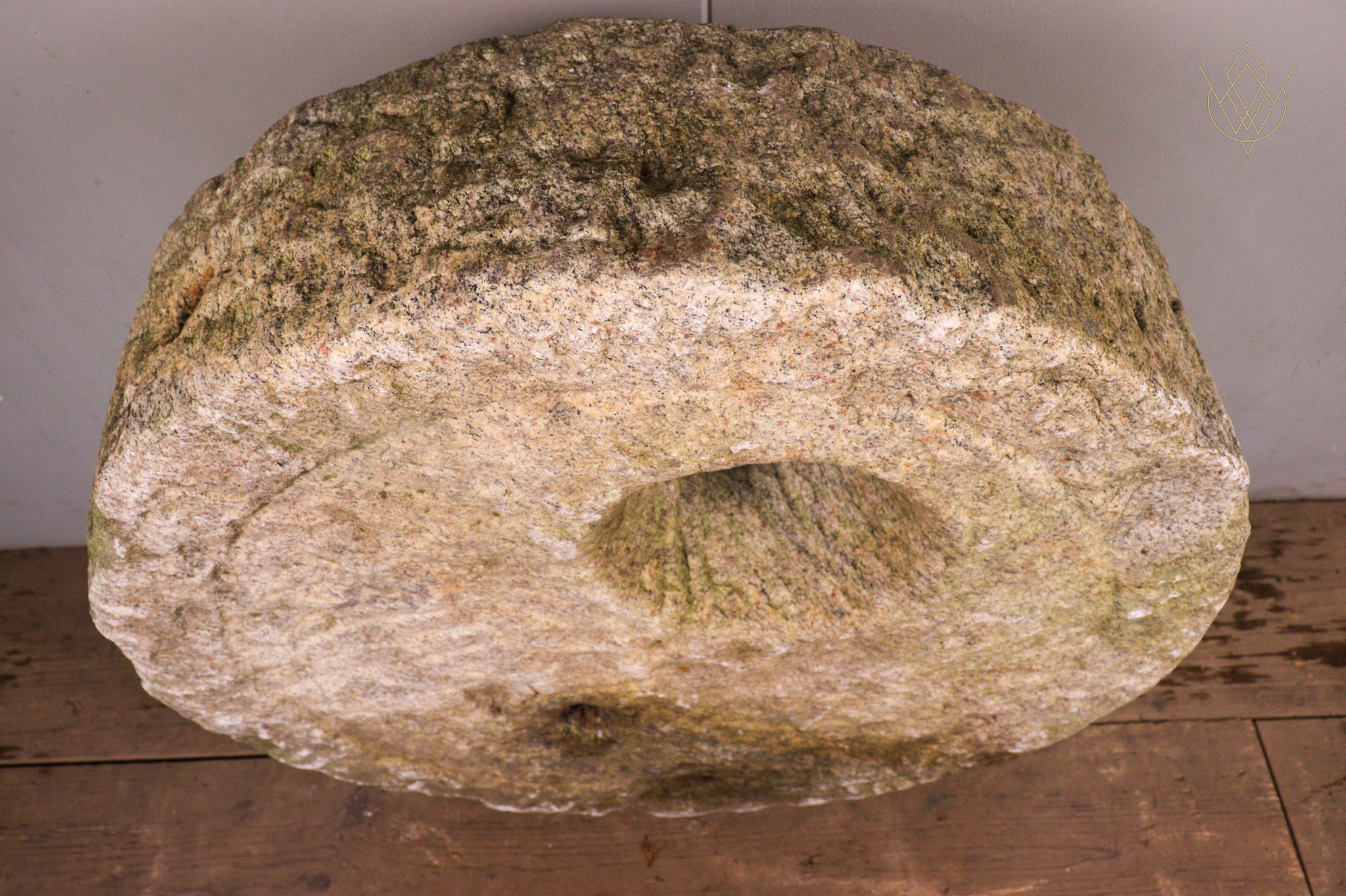 19th Century White Granite Millstone/Grind Stone Wheel - WM12299 - Image 3