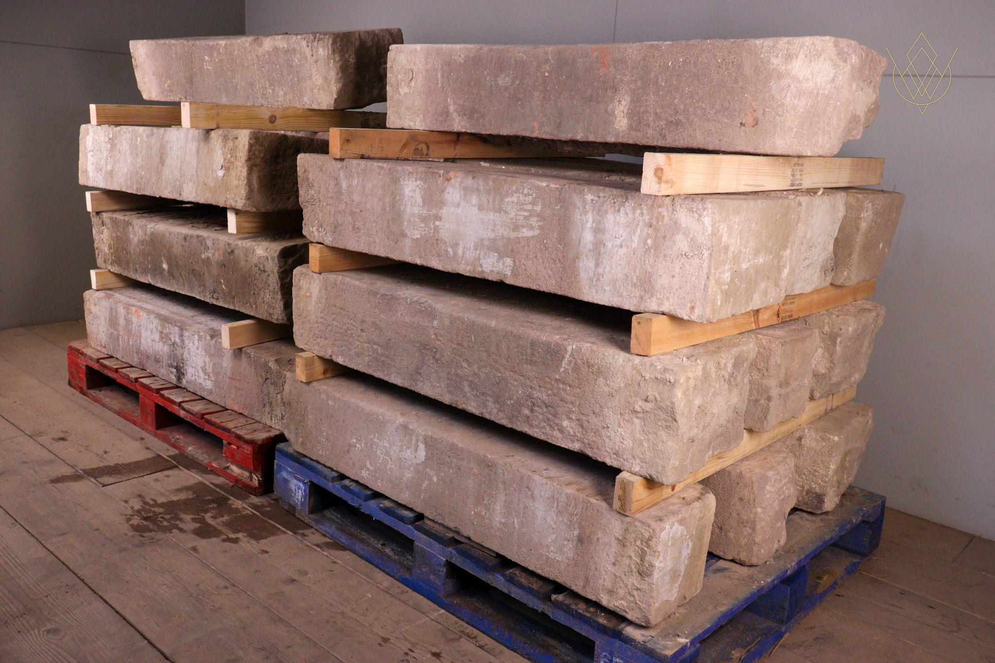 Set of 20 19th Century Sandstone Steps - WM12300