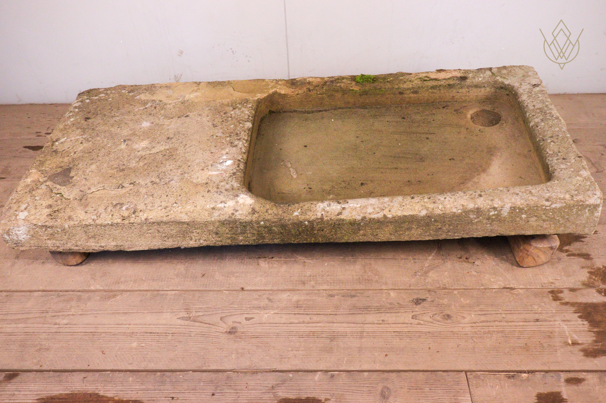 Large 19th Century Stone Sink with Drainer - WM12303 - Image 8