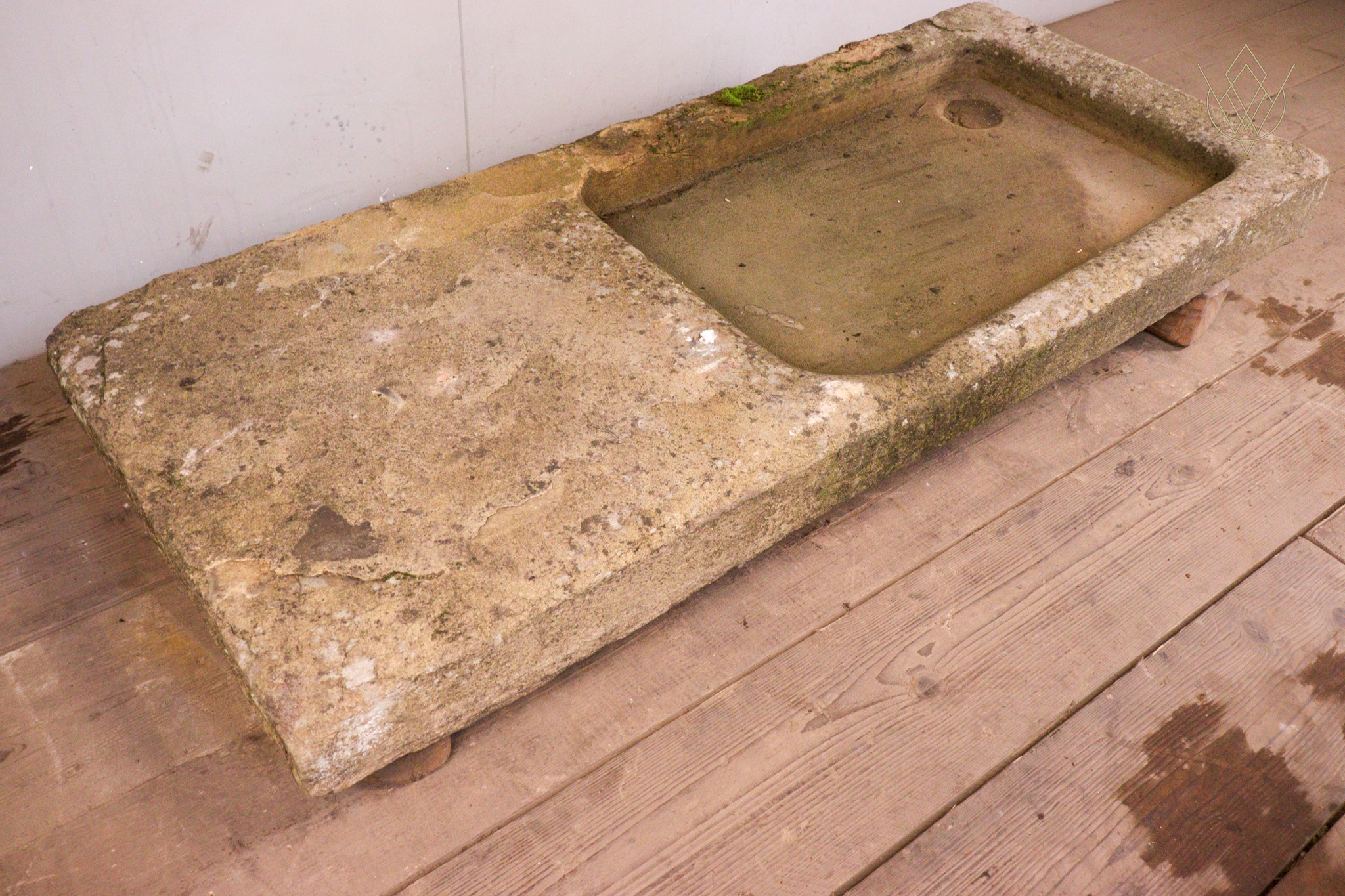 Large 19th Century Stone Sink with Drainer - WM12303 - Image 7