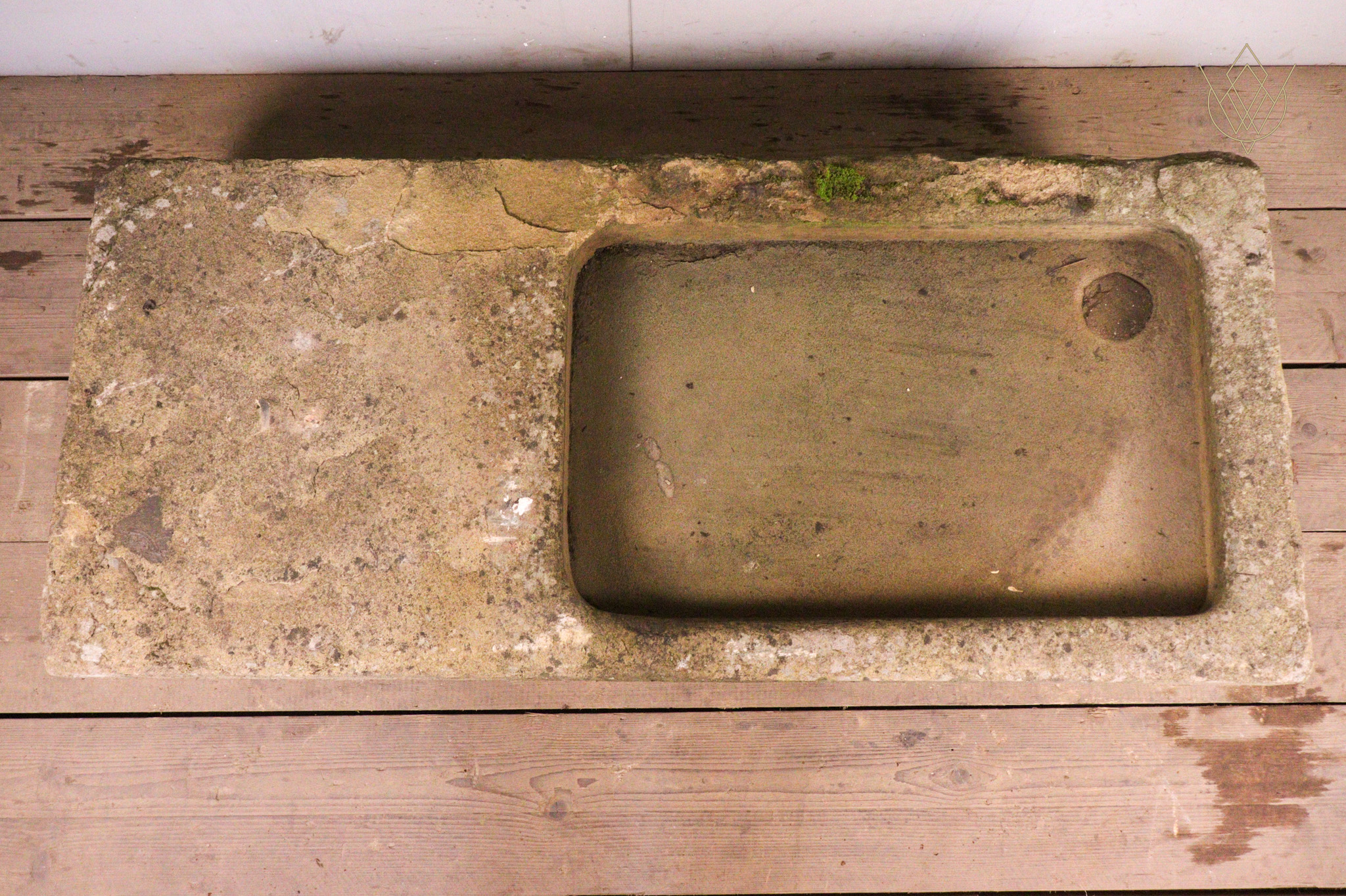 Large 19th Century Stone Sink with Drainer - WM12303 - Image 6