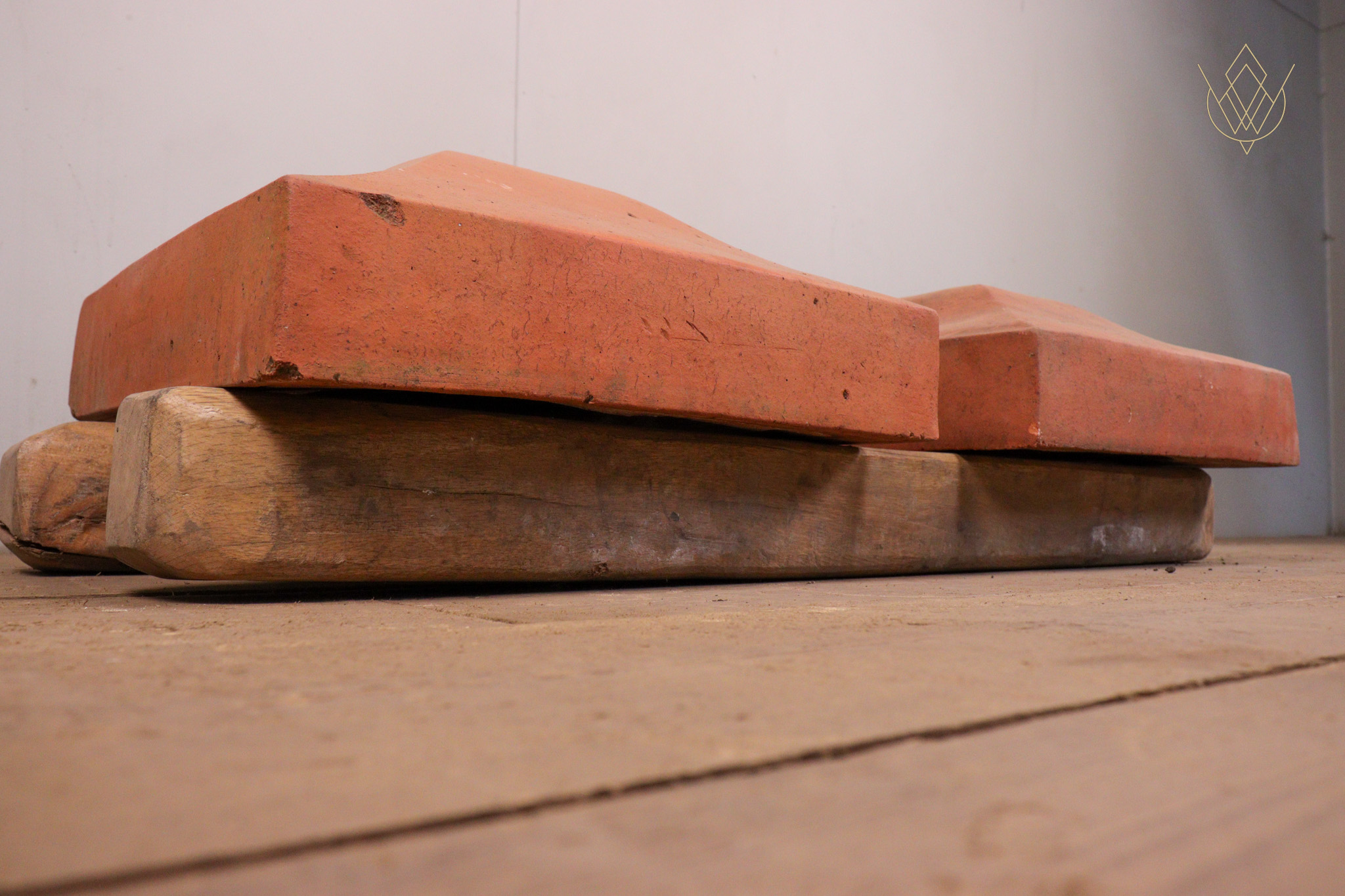 Pair of Victorian Red Terracotta Pier Cap - WM12313 - Image 2