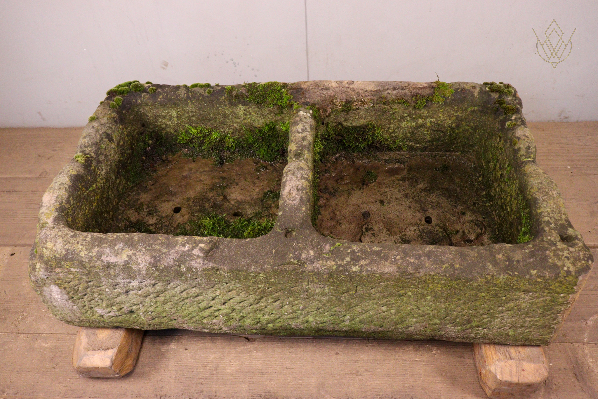 19th Century Double Sandstone Water Trough/Stone Planter - WM12317 - Image 7
