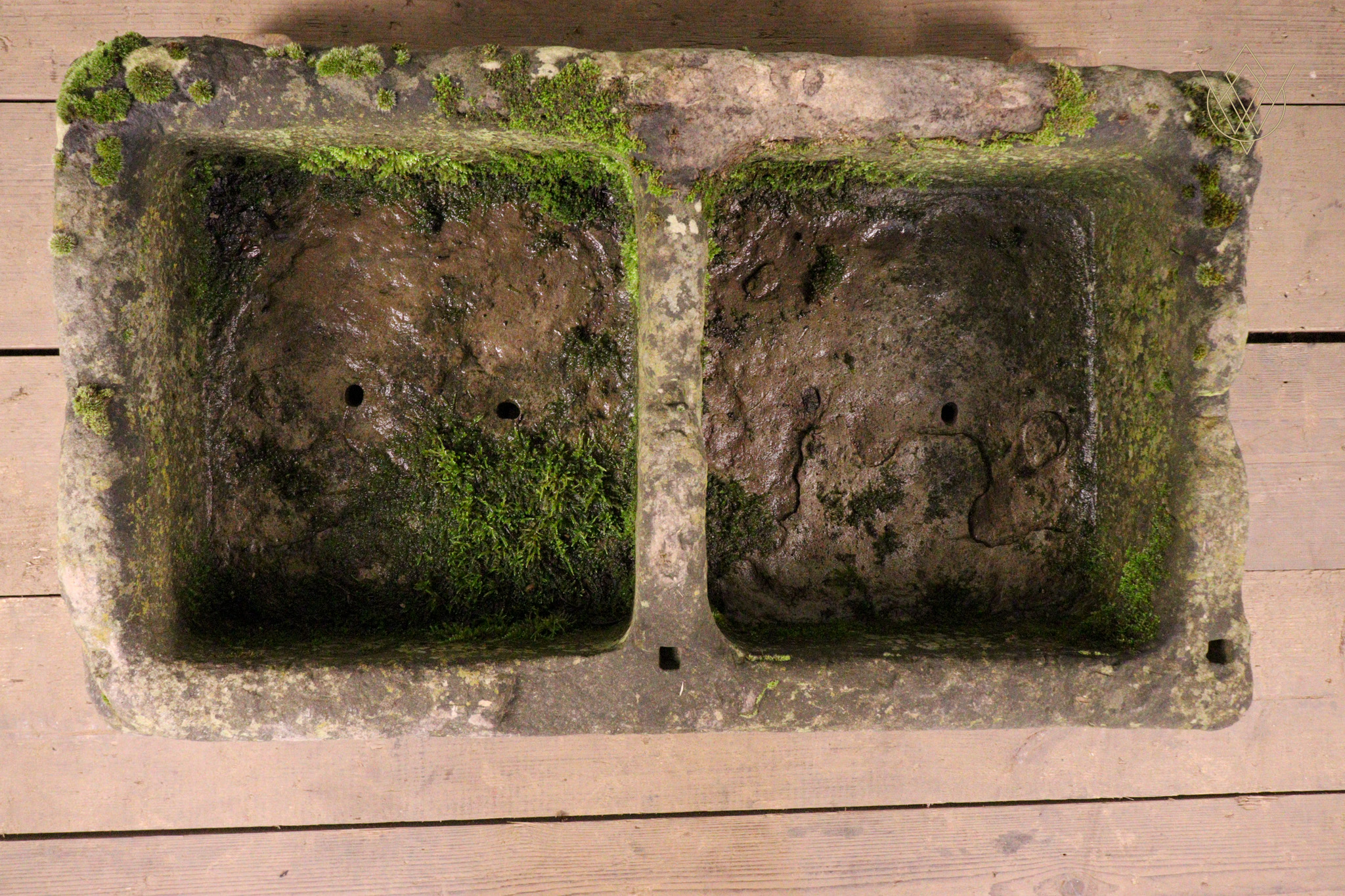 19th Century Double Sandstone Water Trough/Stone Planter - WM12317 - Image 5