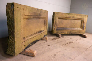 Large Pair of Victorian Sandstone Wall Inserts/Plaques - WM12320