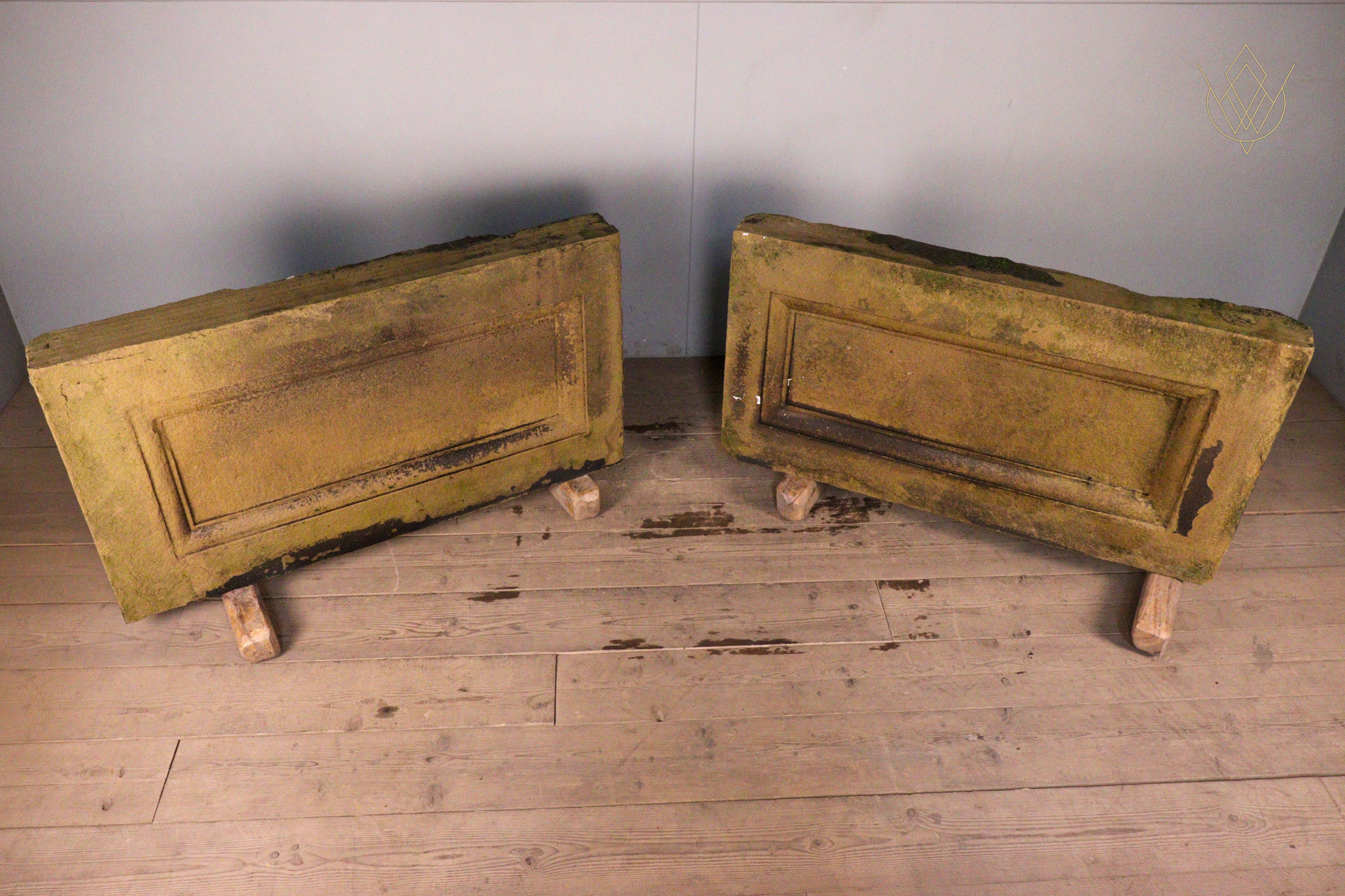 Large Pair of Victorian Sandstone Wall Inserts/Plaques - WM12320 - Image 5