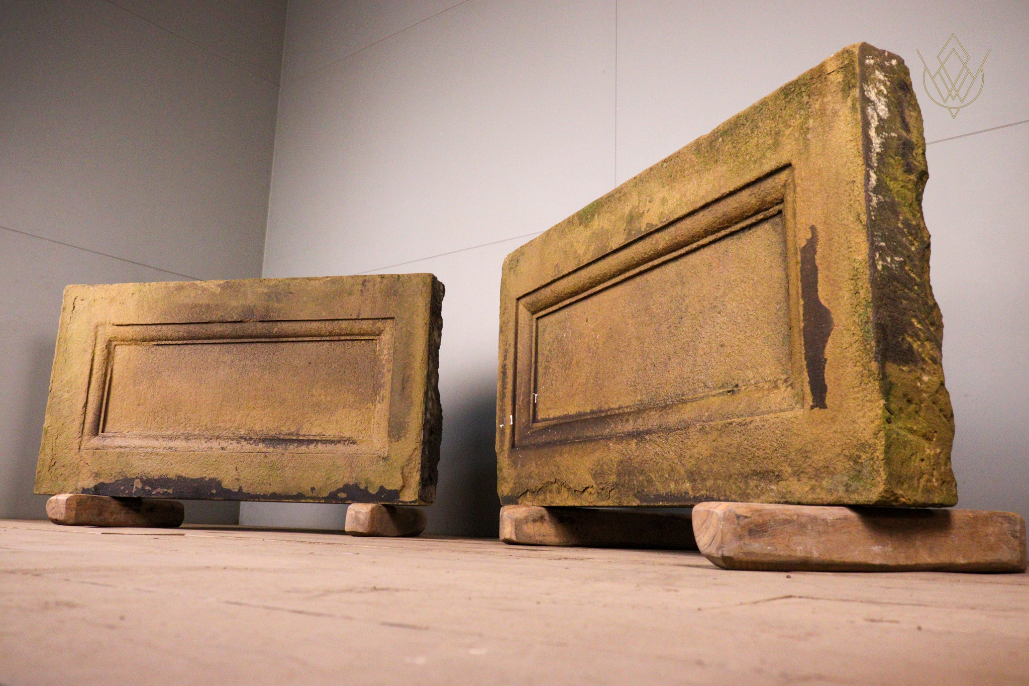 Large Pair of Victorian Sandstone Wall Inserts/Plaques - WM12320 - Image 4