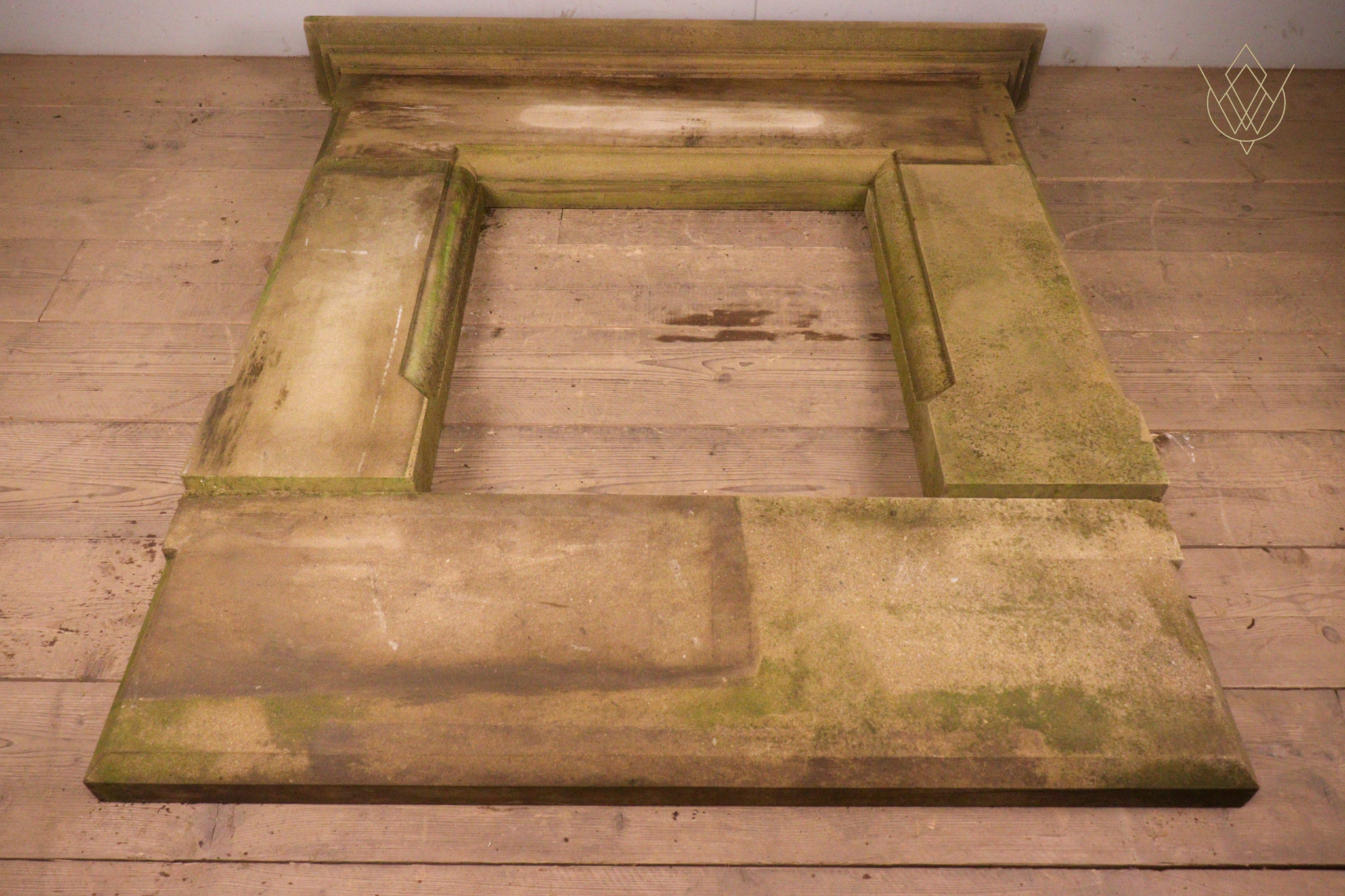 Reclaimed 5 Piece Sandstone Fire Place Surround - WM12321 - Image 3