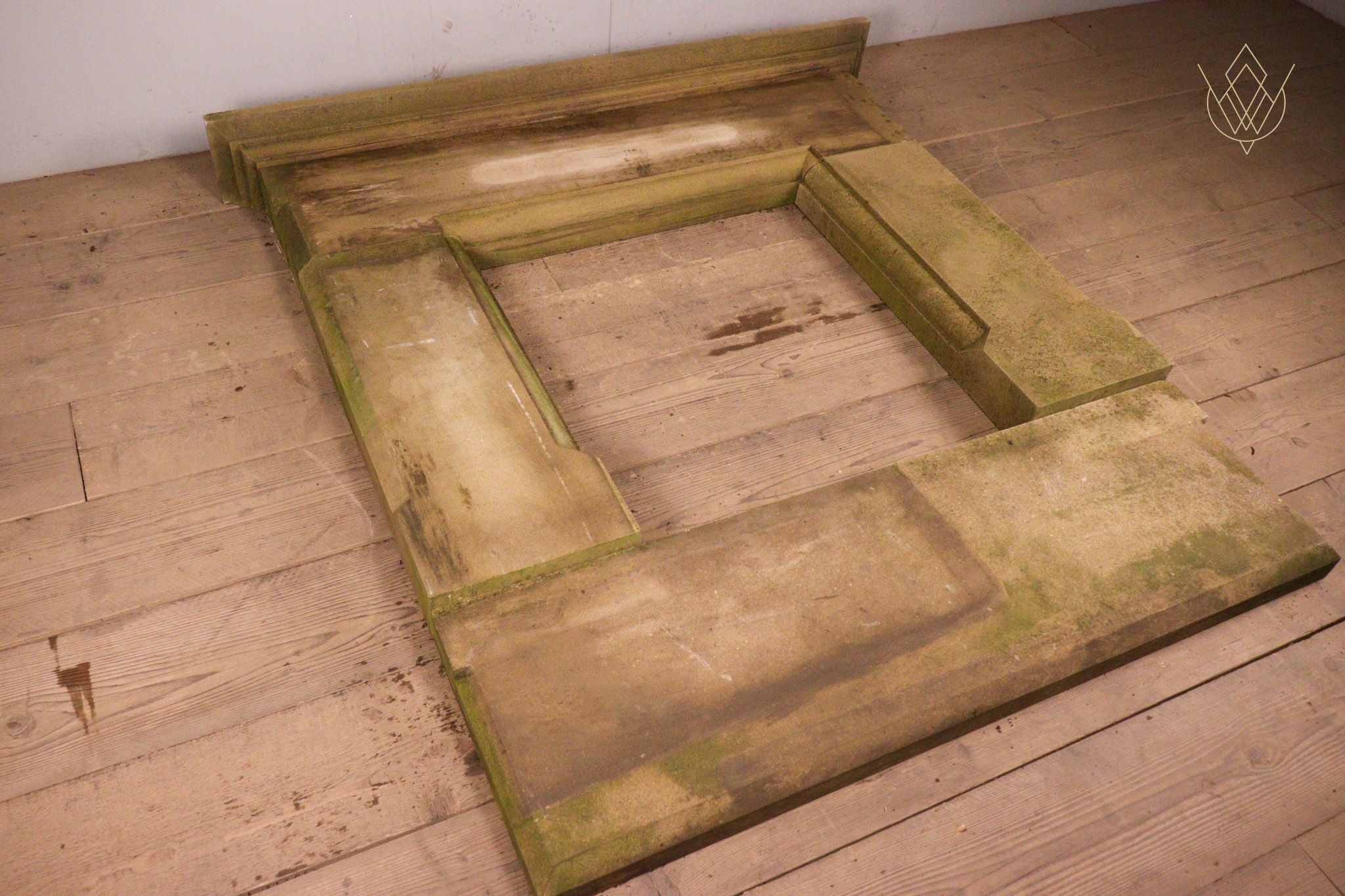 Reclaimed 5 Piece Sandstone Fire Place Surround - WM12321