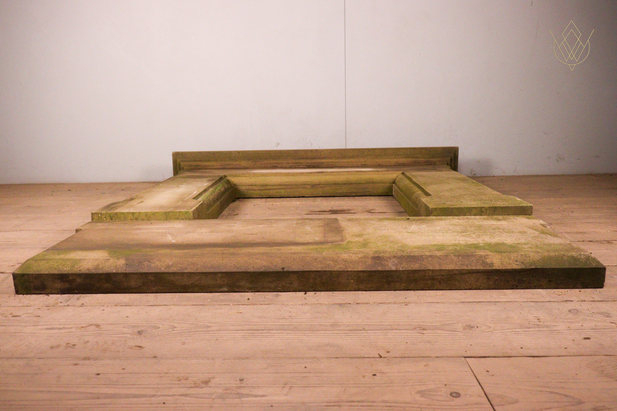 Reclaimed 5 Piece Sandstone Fire Place Surround - WM12321 - Image 5