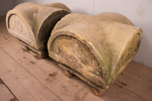 Pair of 19th Century Stone Pier Caps - WM12339