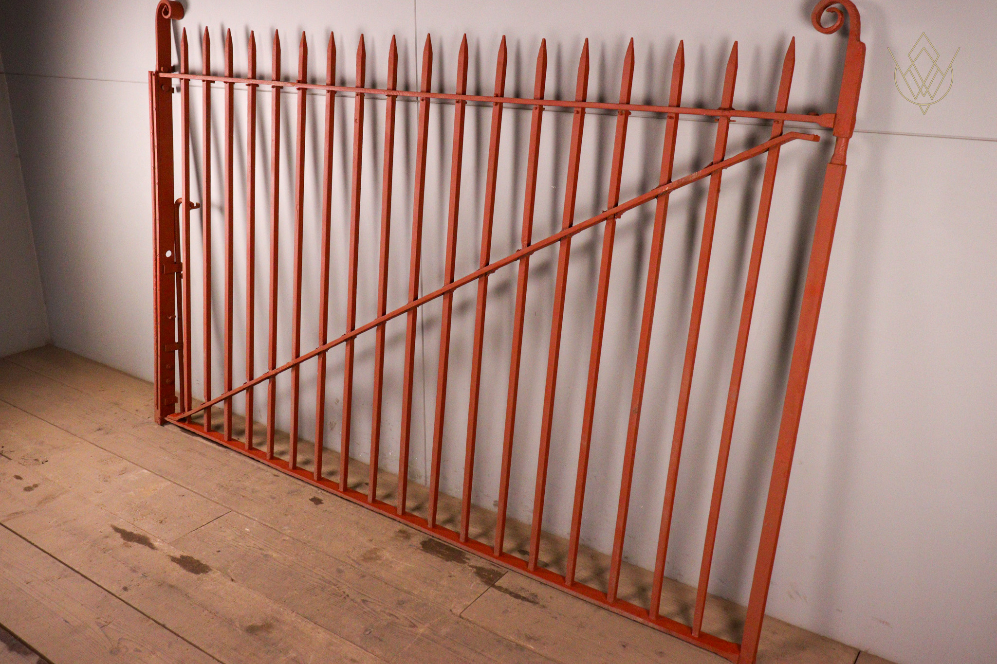 Large 19th Century Blacksmith Wrought Iron Spiked Gate - WM12341 - Image 10