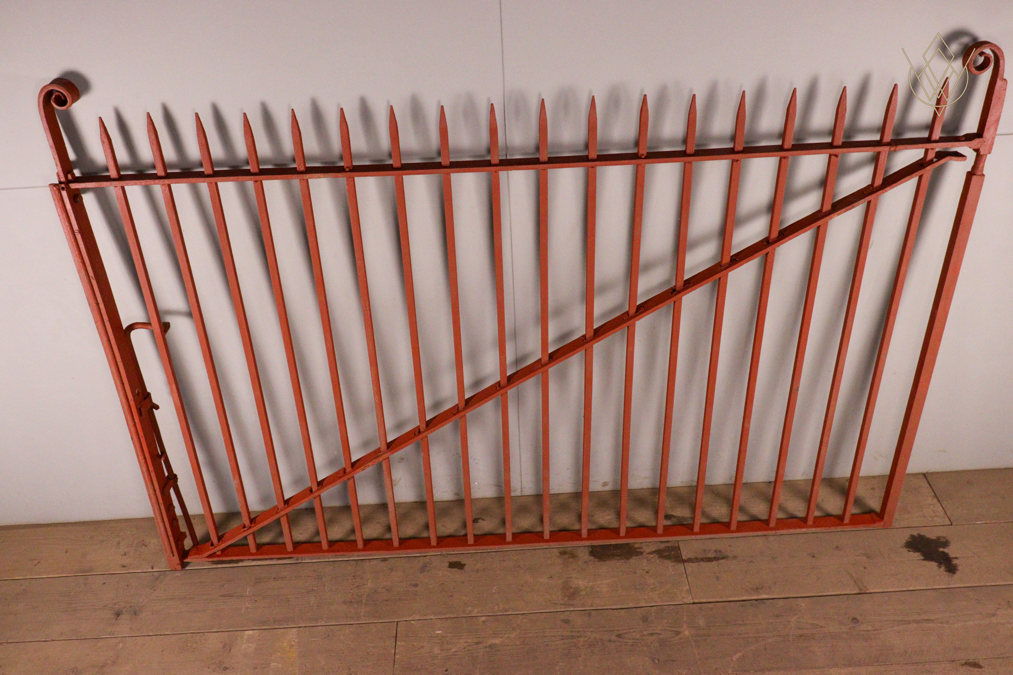 Large 19th Century Blacksmith Wrought Iron Spiked Gate - WM12341 - Image 2