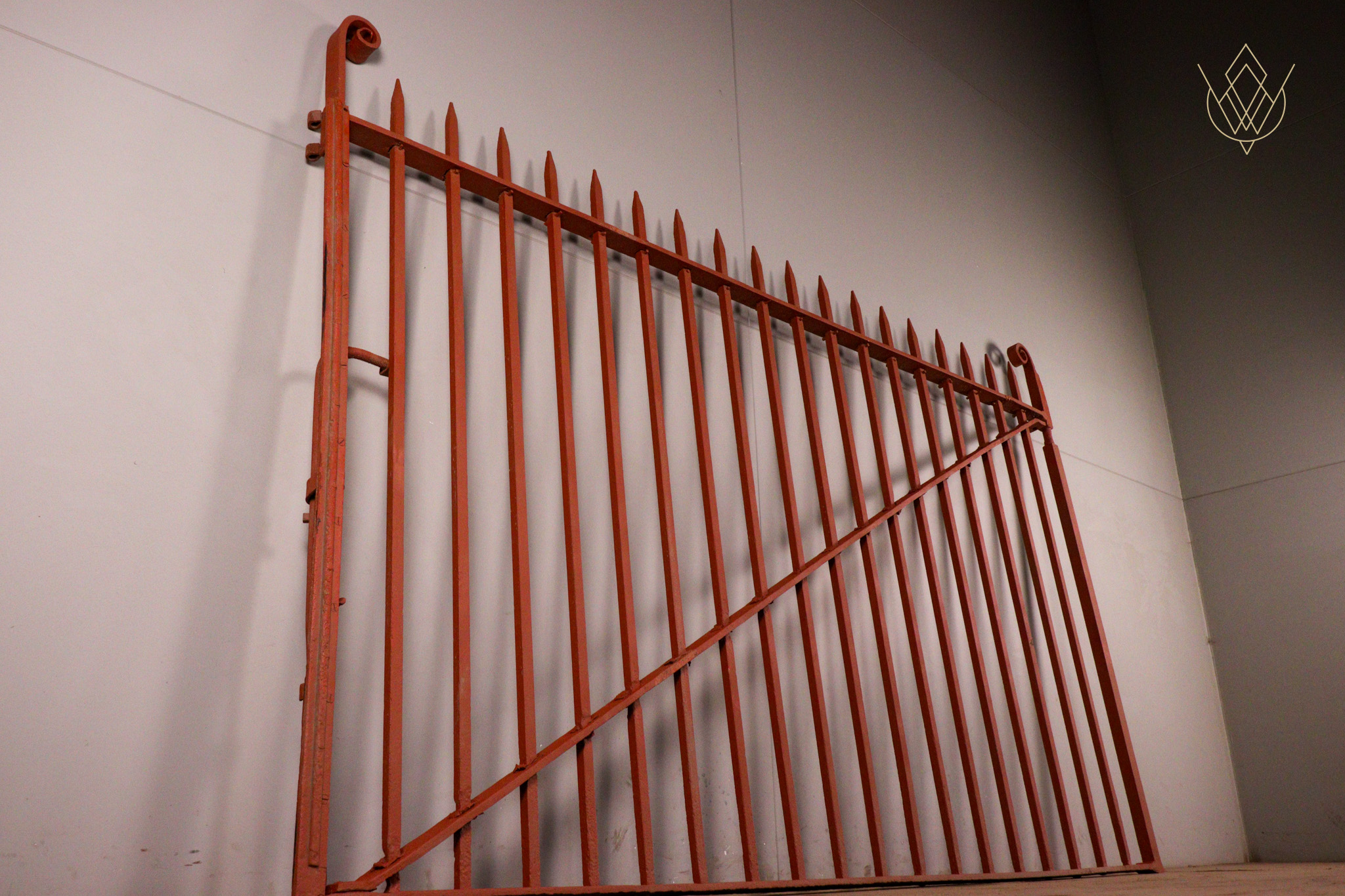 Large 19th Century Blacksmith Wrought Iron Spiked Gate - WM12341 - Image 7