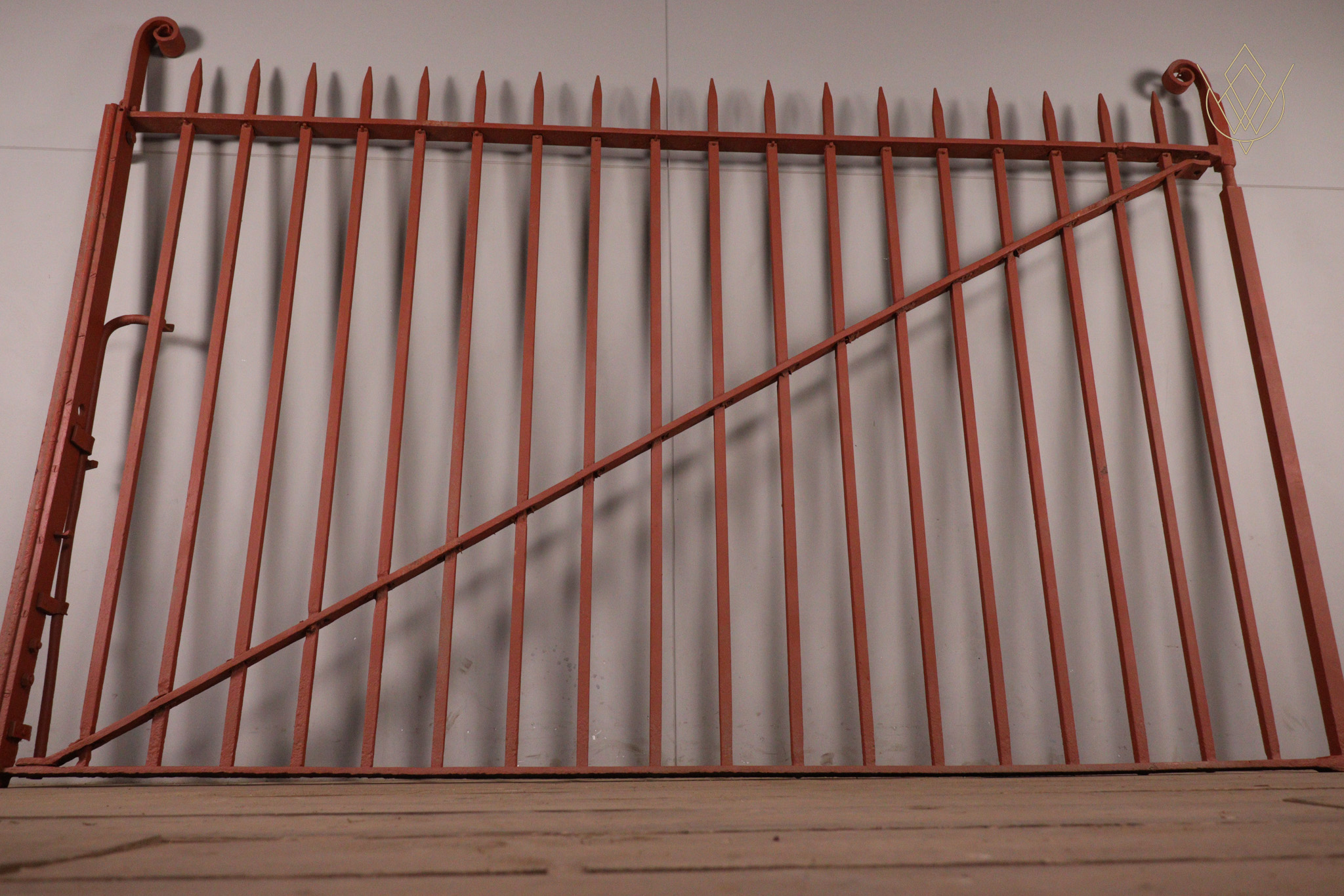 Large 19th Century Blacksmith Wrought Iron Spiked Gate - WM12341 - Image 6