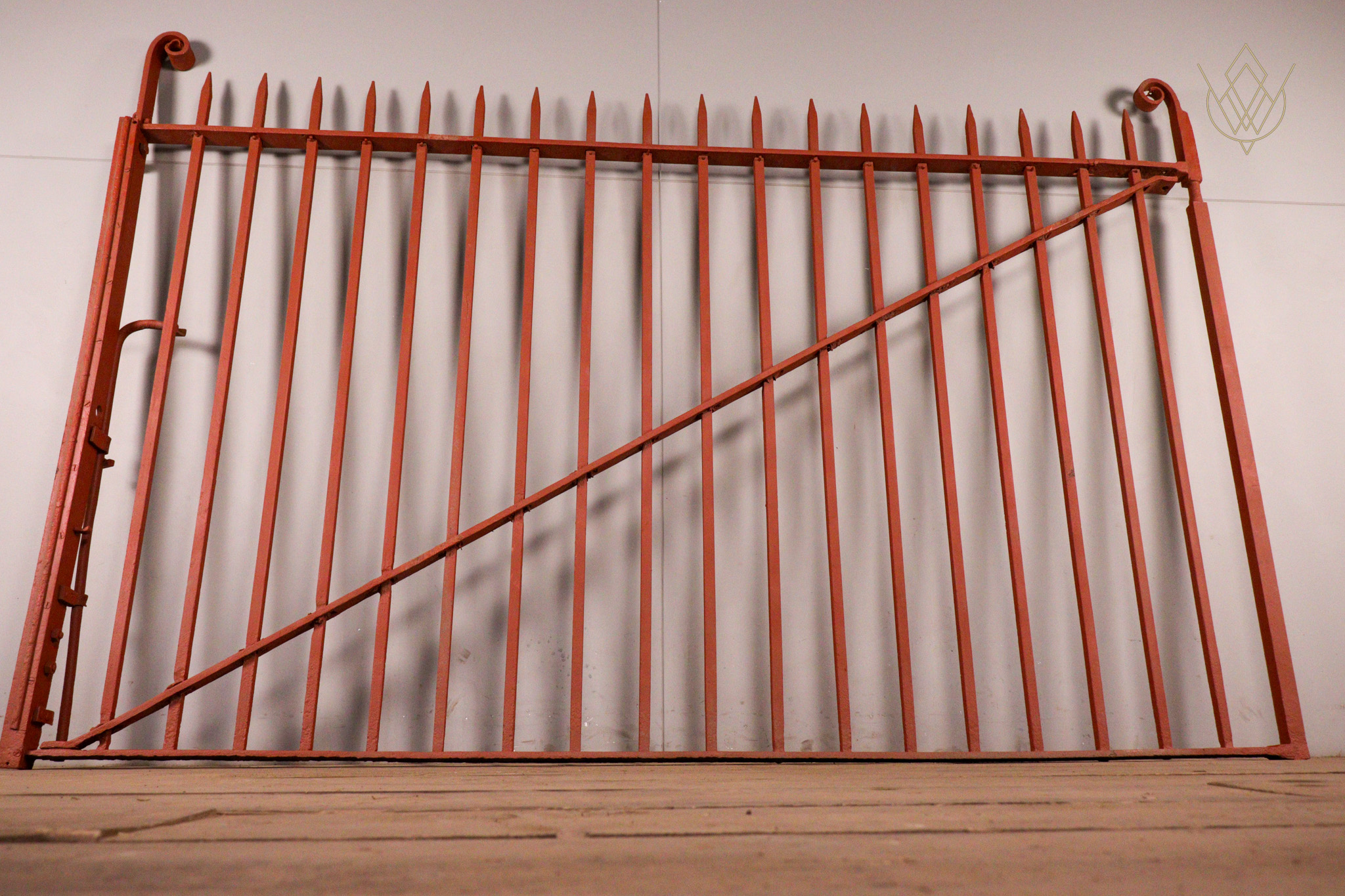 Large 19th Century Blacksmith Wrought Iron Spiked Gate - WM12341 - Image 5