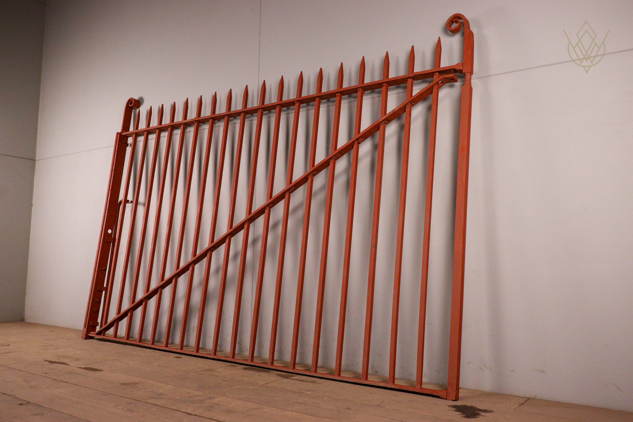 Large 19th Century Blacksmith Wrought Iron Spiked Gate - WM12341 - Image 3