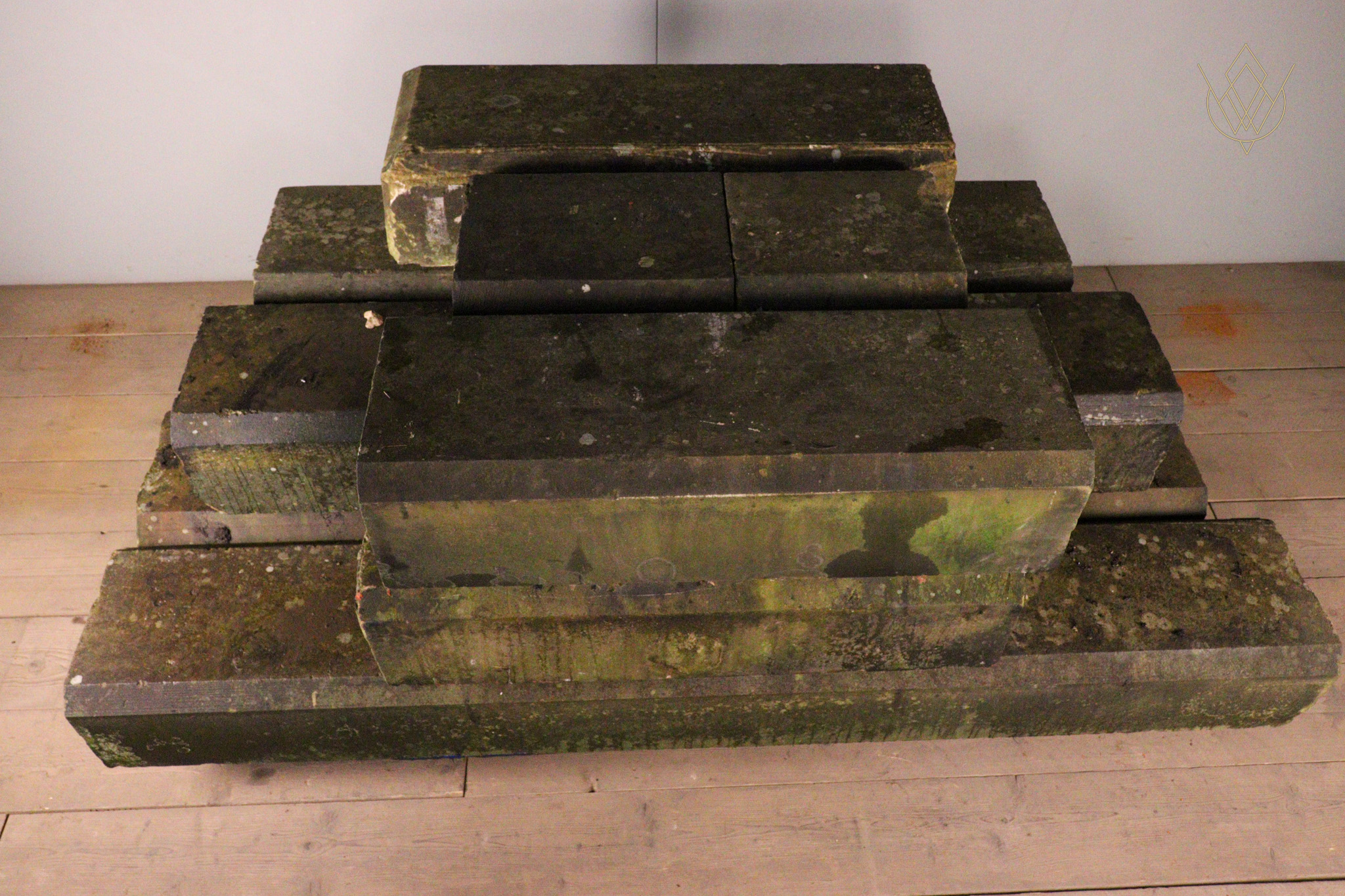 43.4ft - 14"x9" 5 Sided Sandstone Coping Stones - WM12343 - Image 6