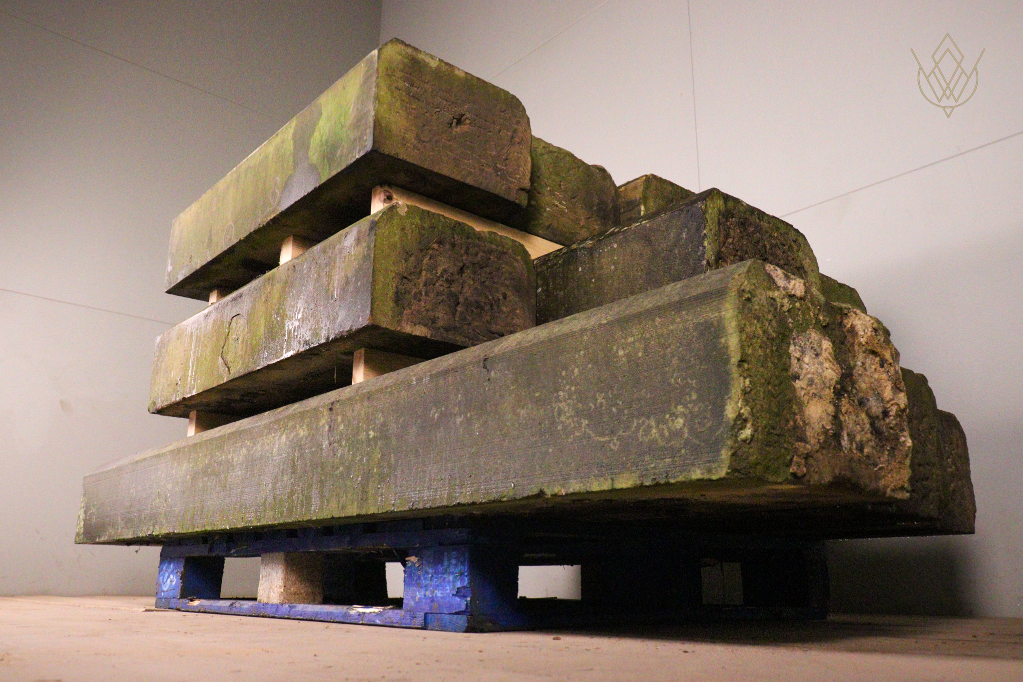 43.4ft - 14"x9" 5 Sided Sandstone Coping Stones - WM12343 - Image 5