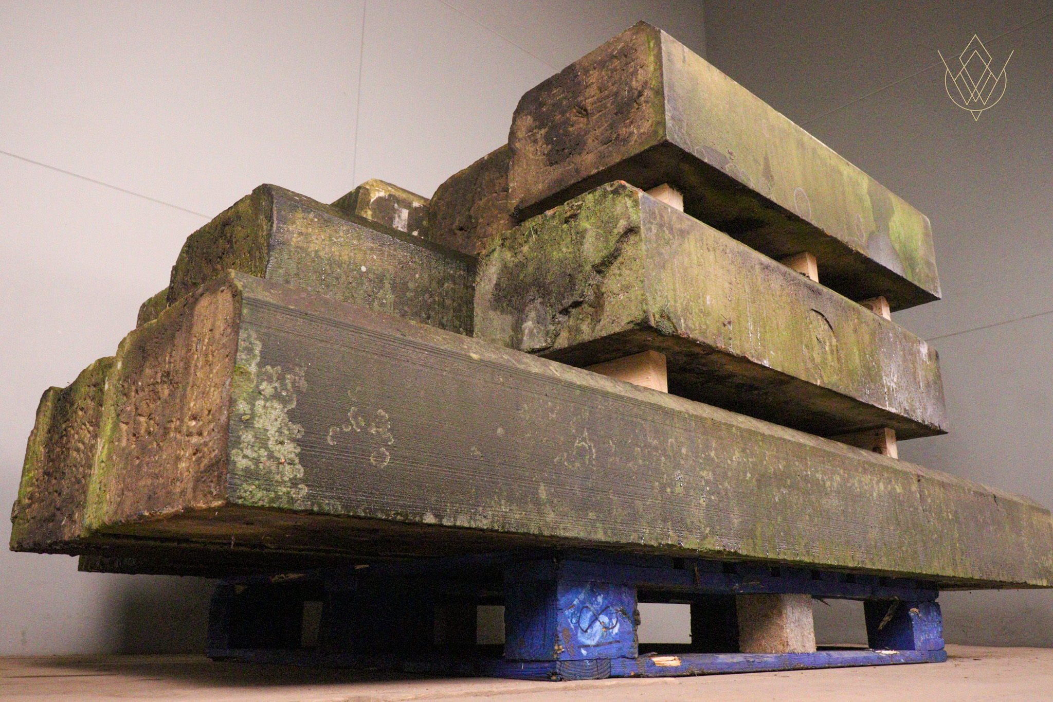 43.4ft - 14"x9" 5 Sided Sandstone Coping Stones - WM12343 - Image 3