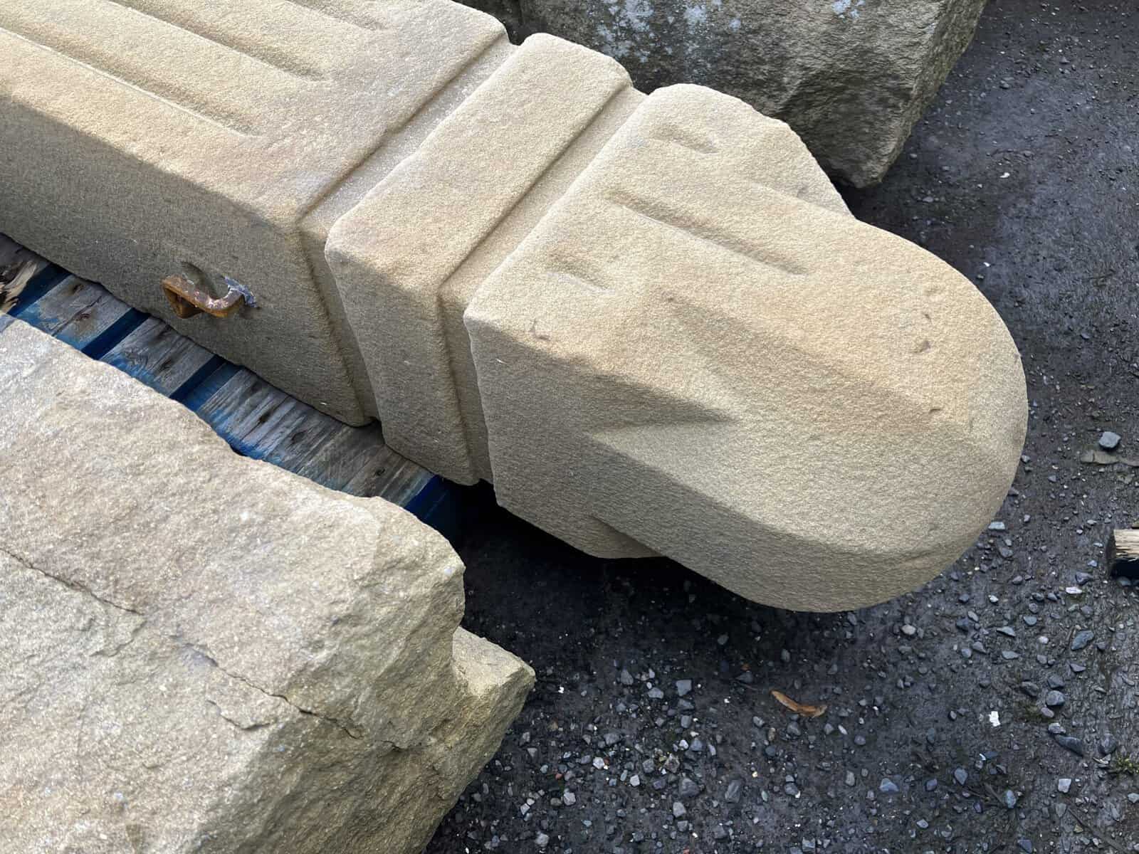 Victorian Carved Stone Gatepost - WM12381