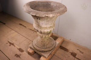 18th Century Limestone Carved Urn - WM12336
