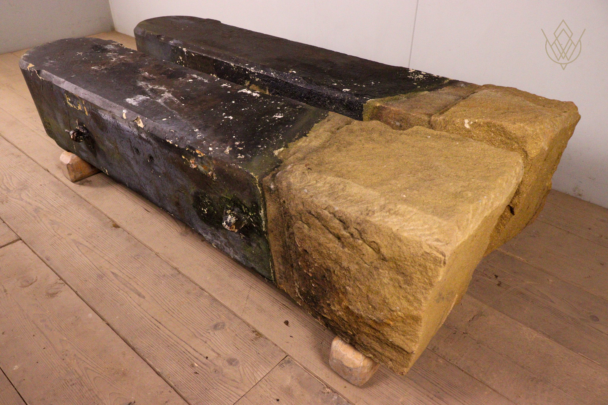 Large Pair of Round Top Sandstone Gateposts - WM12344 - Image 8