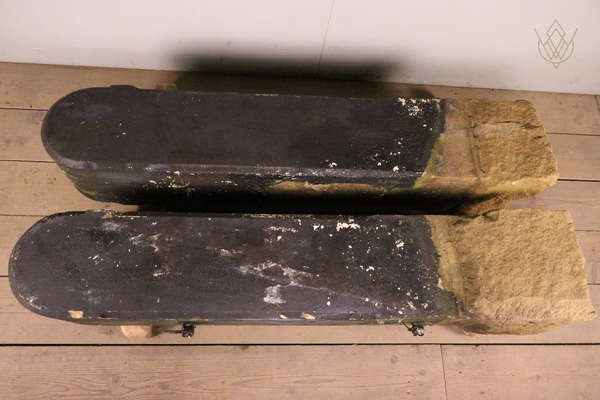 Large Pair of Round Top Sandstone Gateposts - WM12344 - Image 6