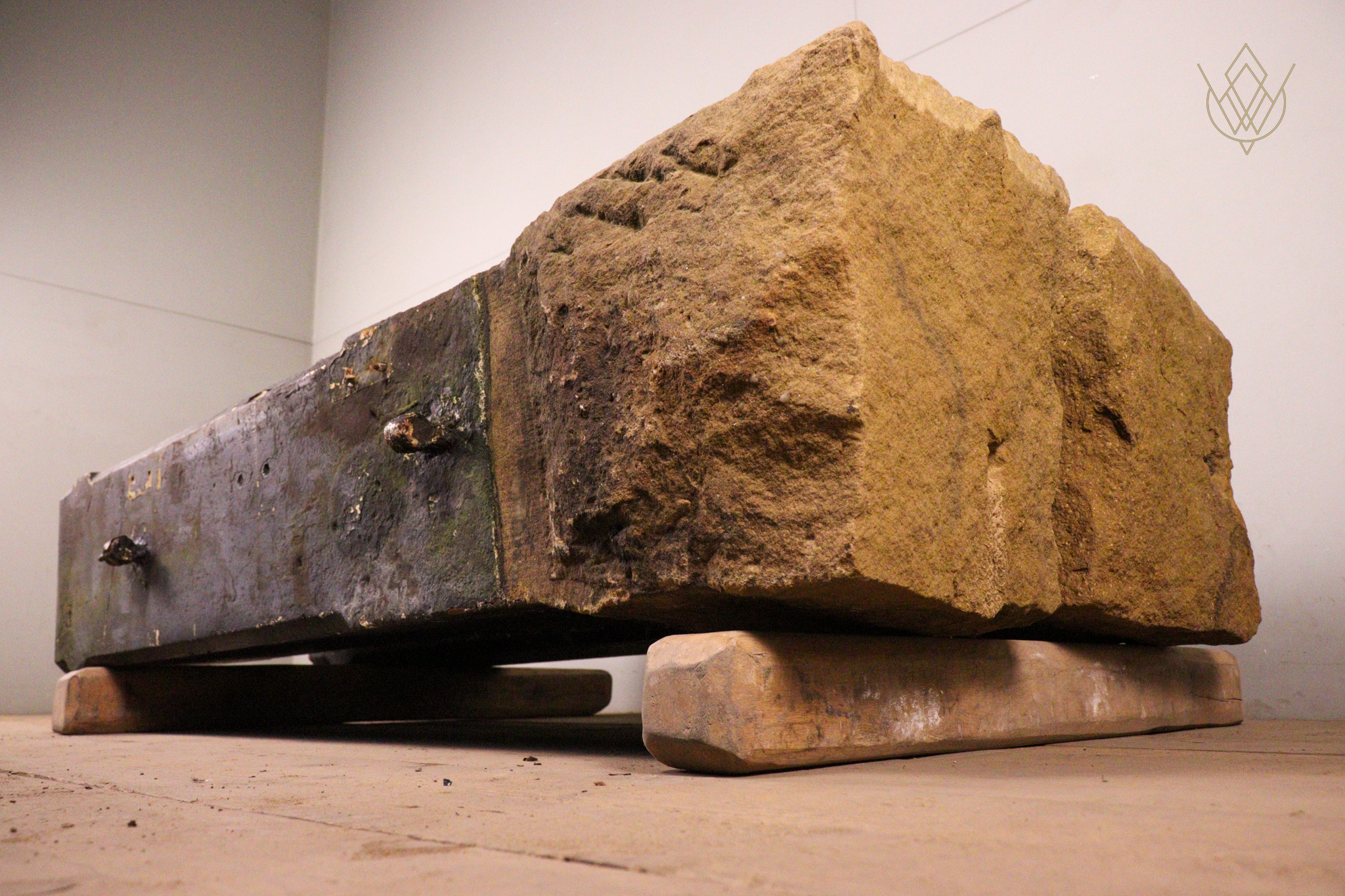 Large Pair of Round Top Sandstone Gateposts - WM12344 - Image 5