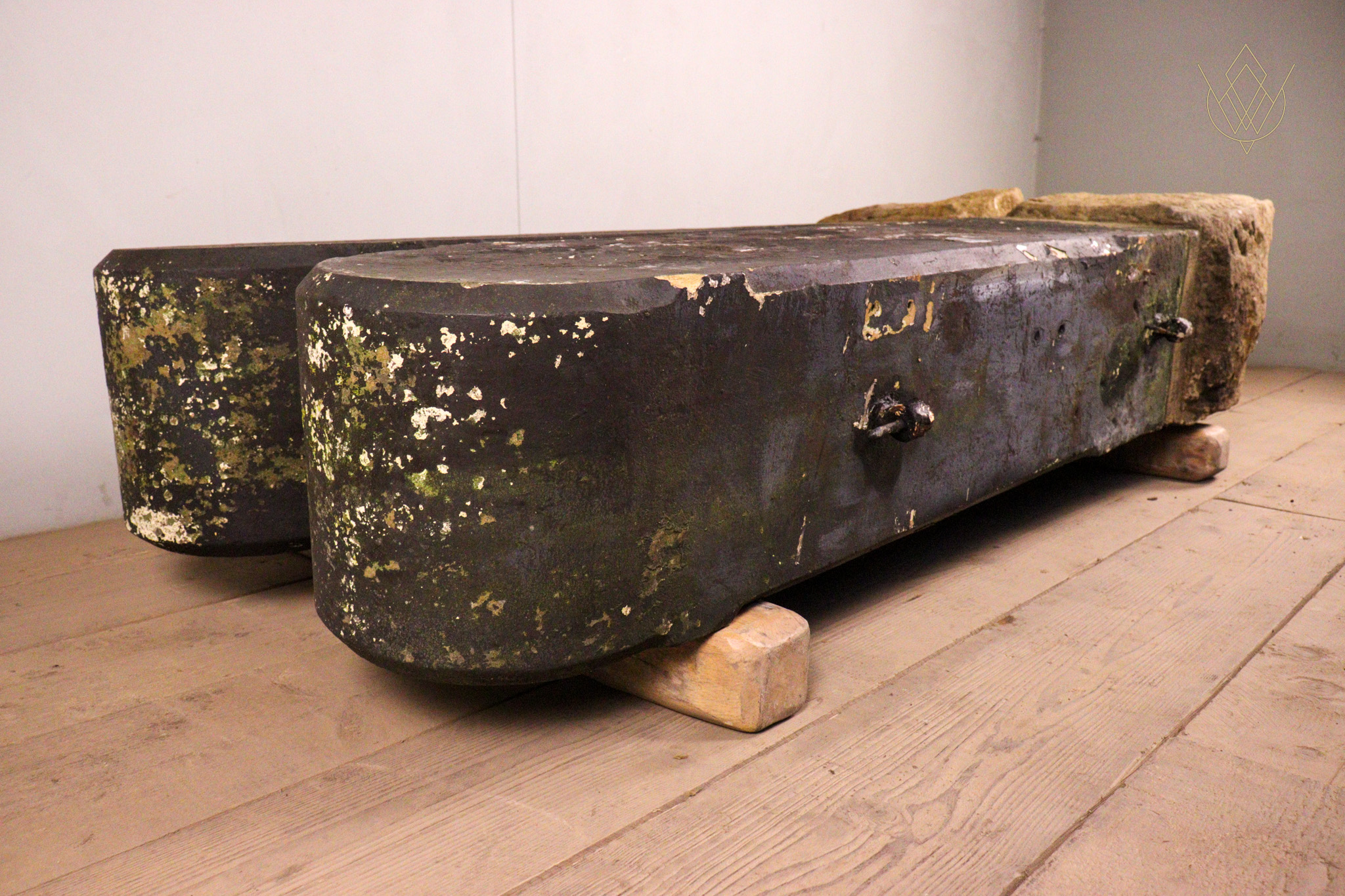 Large Pair of Round Top Sandstone Gateposts - WM12344 - Image 3