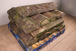 34.5ft - 11.5" x 5.5" 19th Century Triangle Coping Stones - WM12346