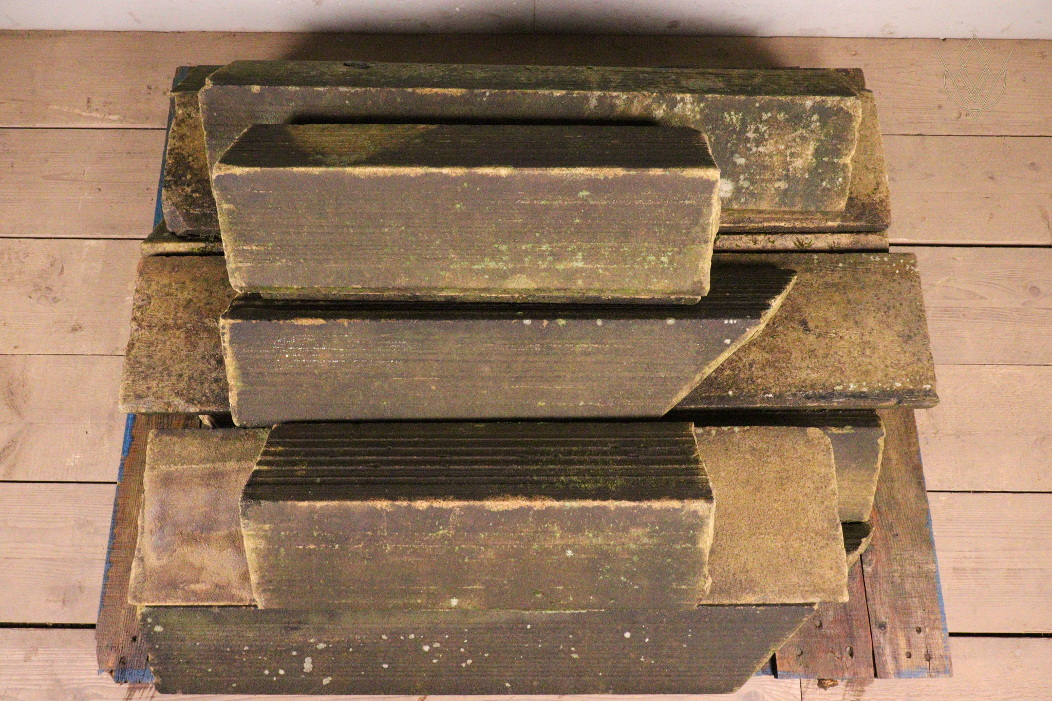 33ft - 9" x 5" 19th Century Sandstone Triangle Coping Stones - WM12347 - Image 5