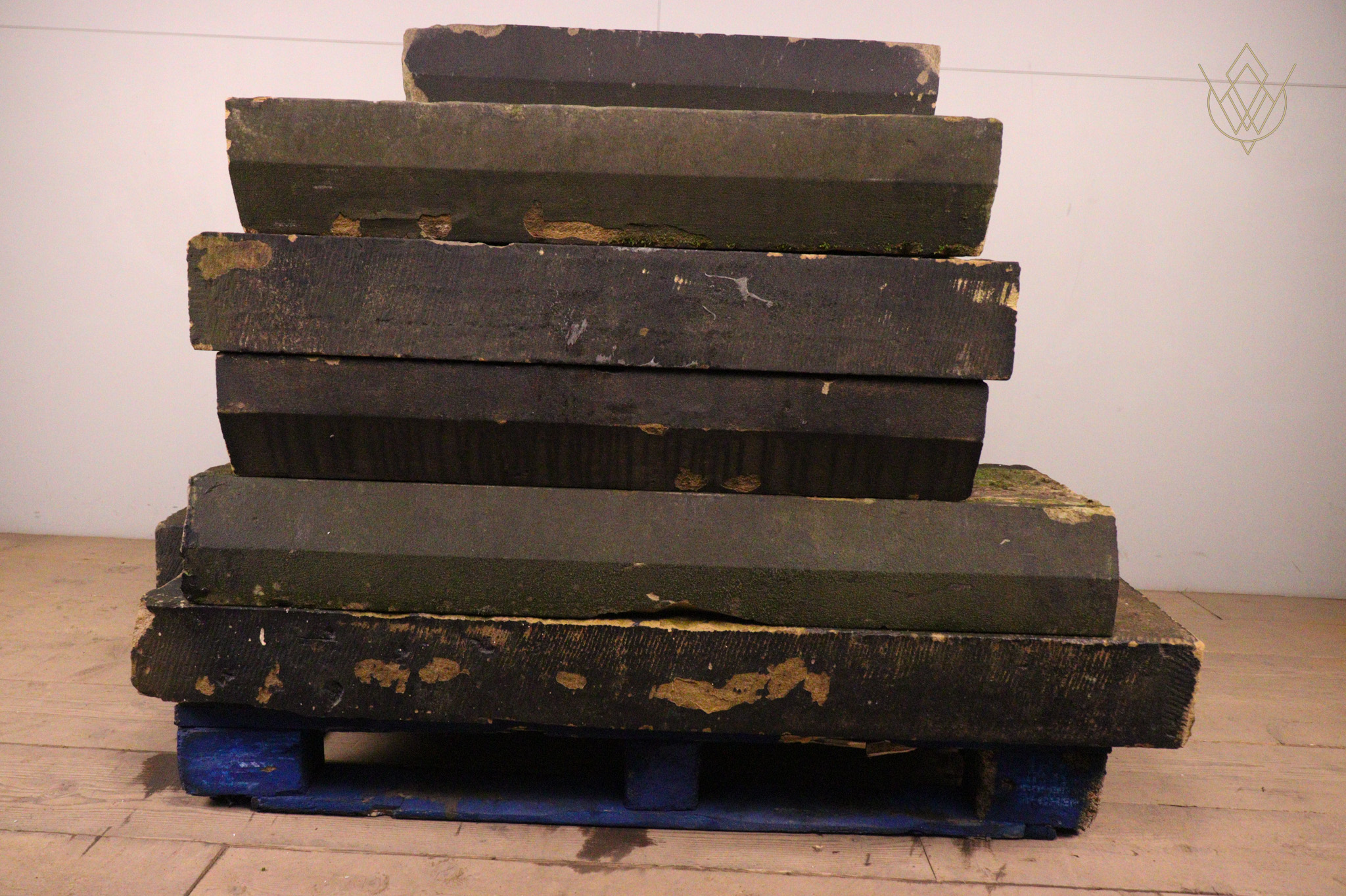 52.5ft - 19th Century Sandstone Coping Stones - WM12351 - Image 7