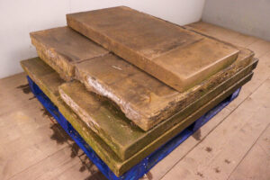 21.75ft - 20" x 3" Flat Reclaimed Sandstone Coping Stones - WM12353