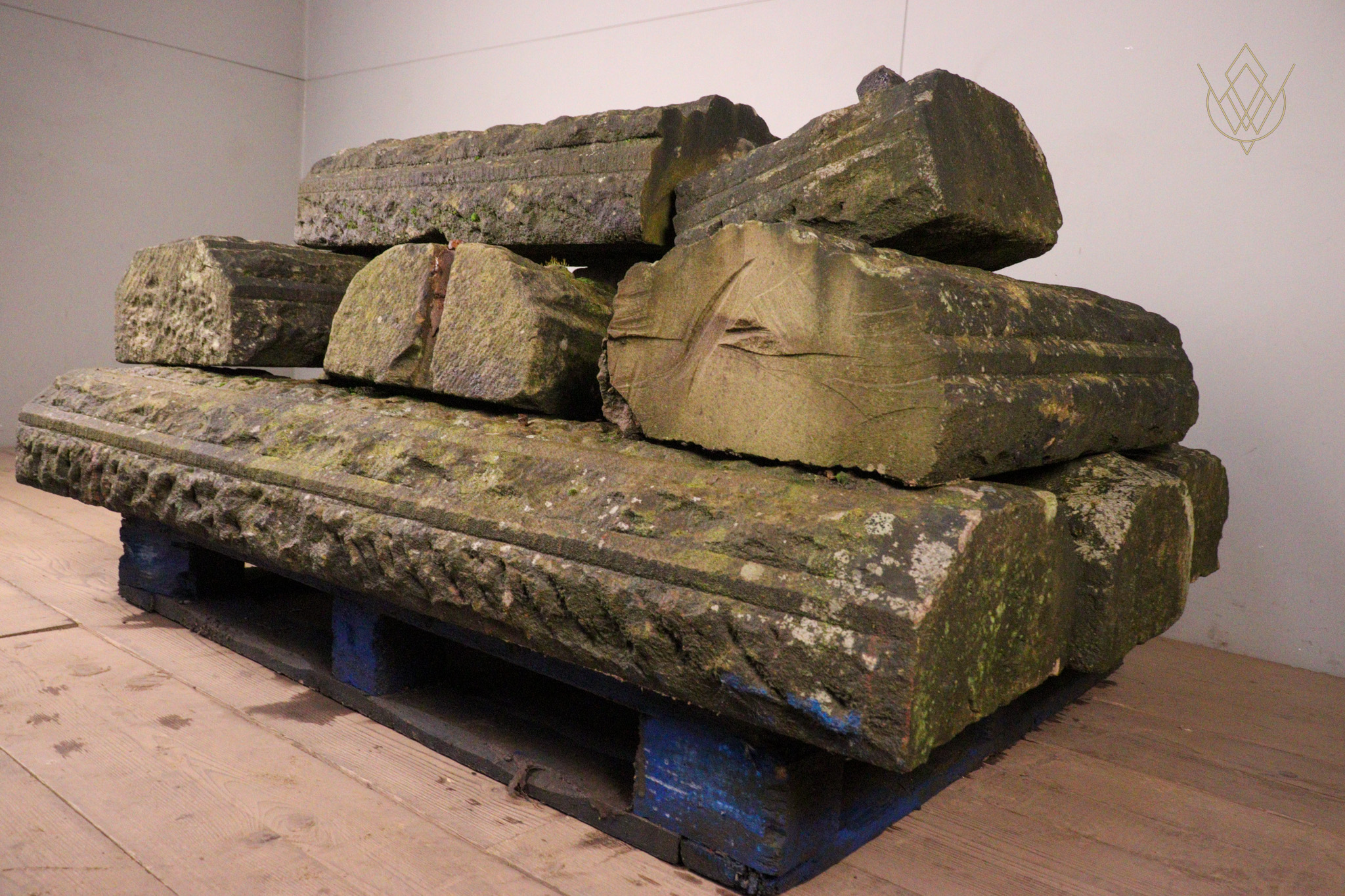 26ft - 14" x 7" 19th Sandstone 5 Sided Coping Stones - WM12354 - Image 6