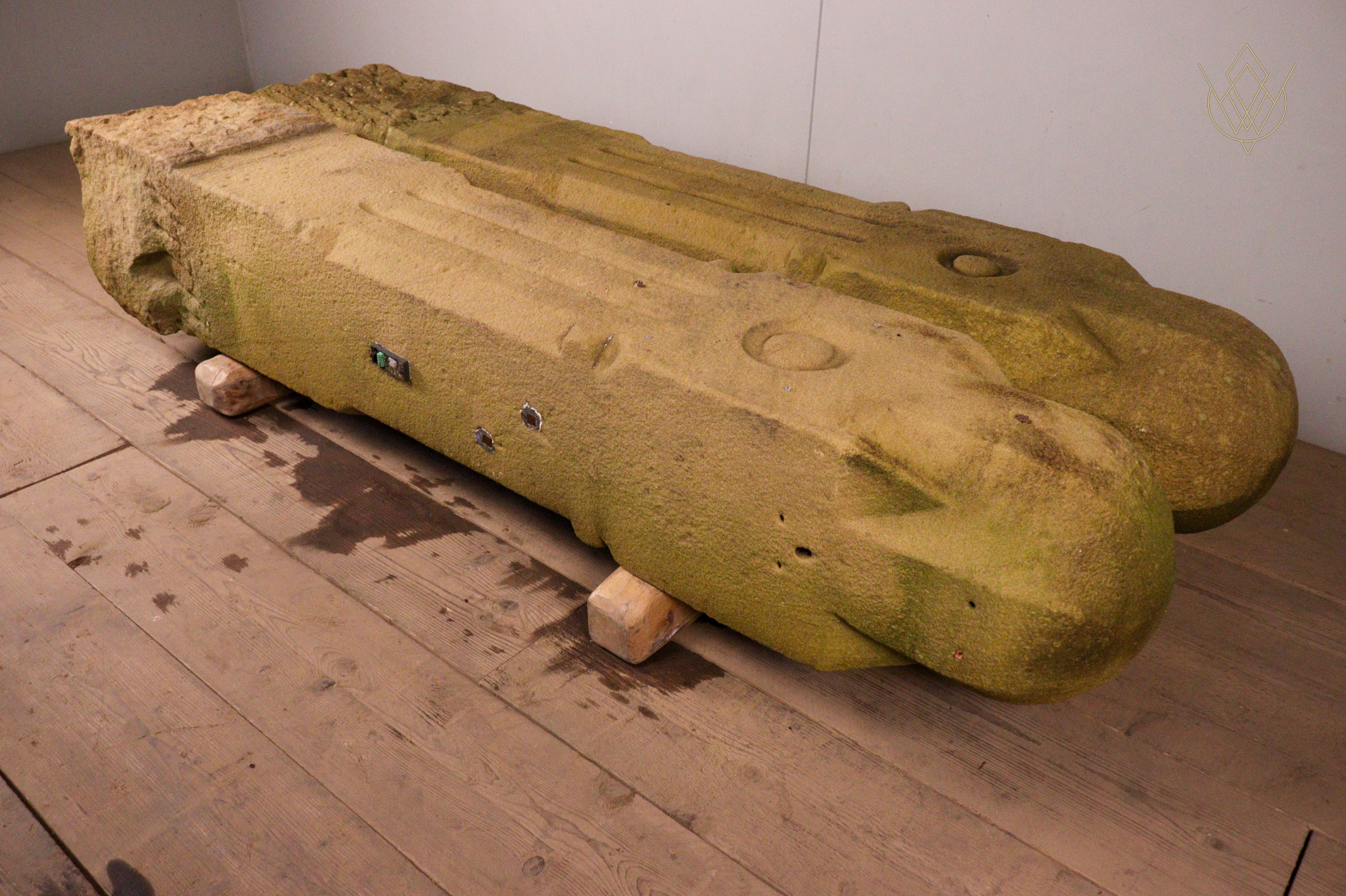 Pair of Ornate Victorian Sandstone Gateposts - WM12355