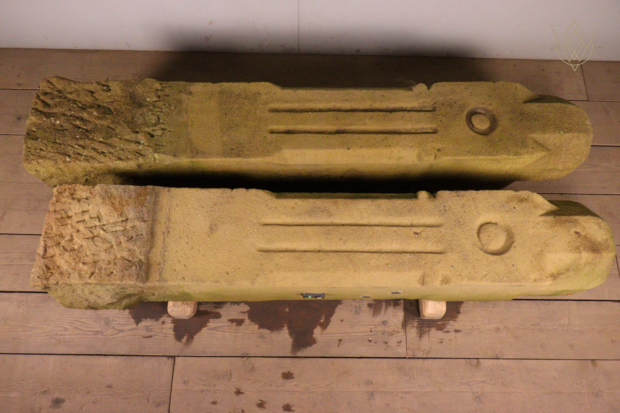 Pair of Ornate Victorian Sandstone Gateposts - WM12355 - Image 10